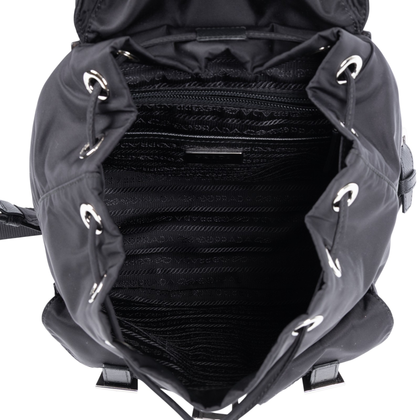 普拉達 PRADA Re-Nylon 背囊 小型 1BZ677_RV44 黑尼龍RE-NYLON後背包 小 防塵袋