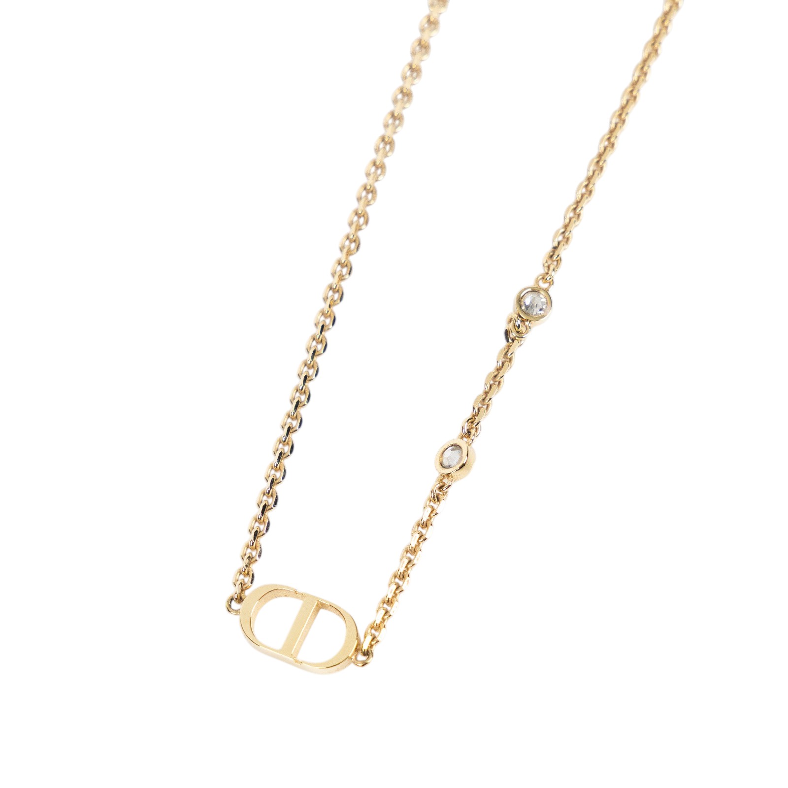 迪奧 CHRISTIAN DIOR Petit CD 雙項鍊 N1155PMTCY 星星CD雙層項鍊 原廠盒子/防塵袋