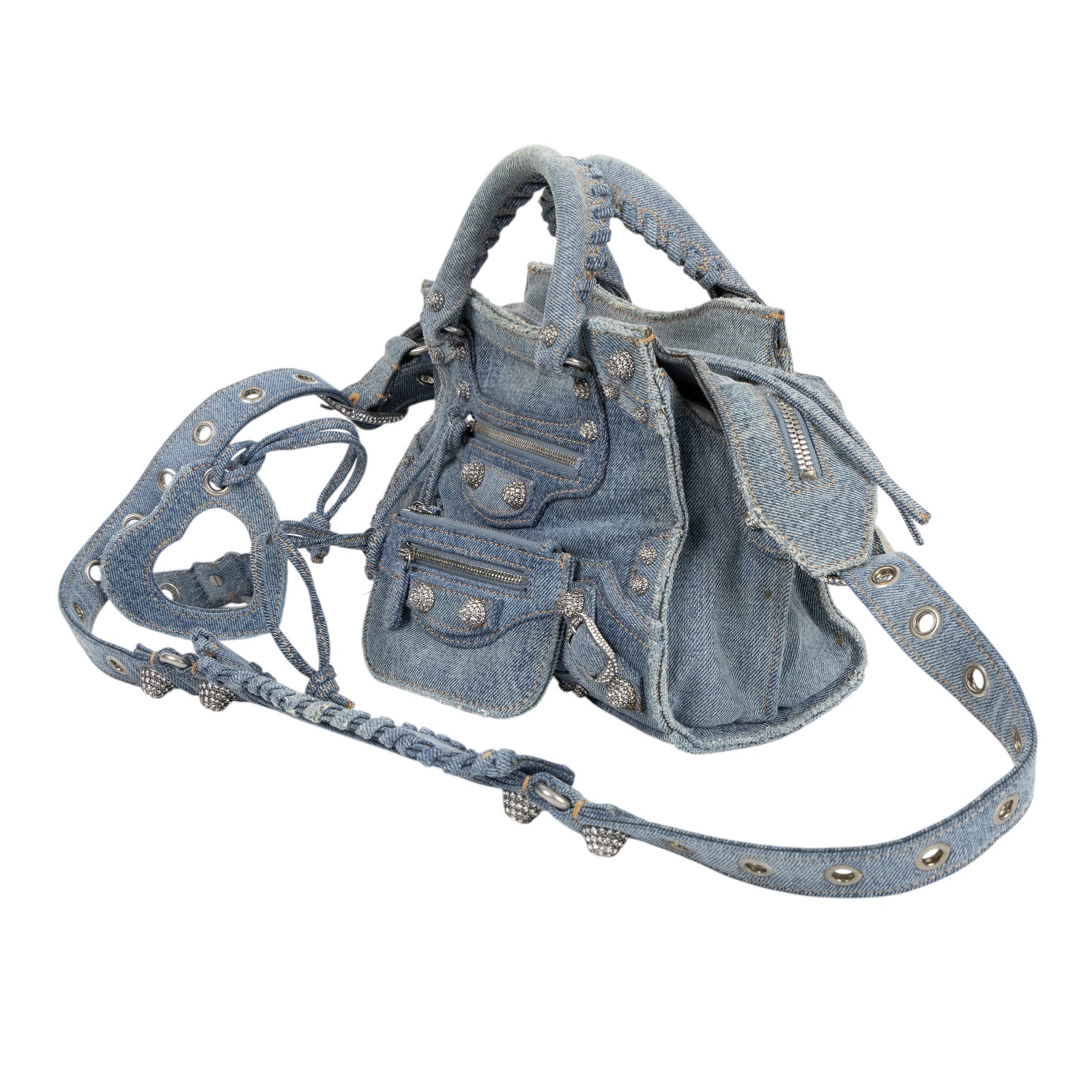 巴黎世家 BALENCIAGA Neo Cagole 機車包 7515232AANY 丹寧NEO CAGOLE CITY 防塵袋/背帶