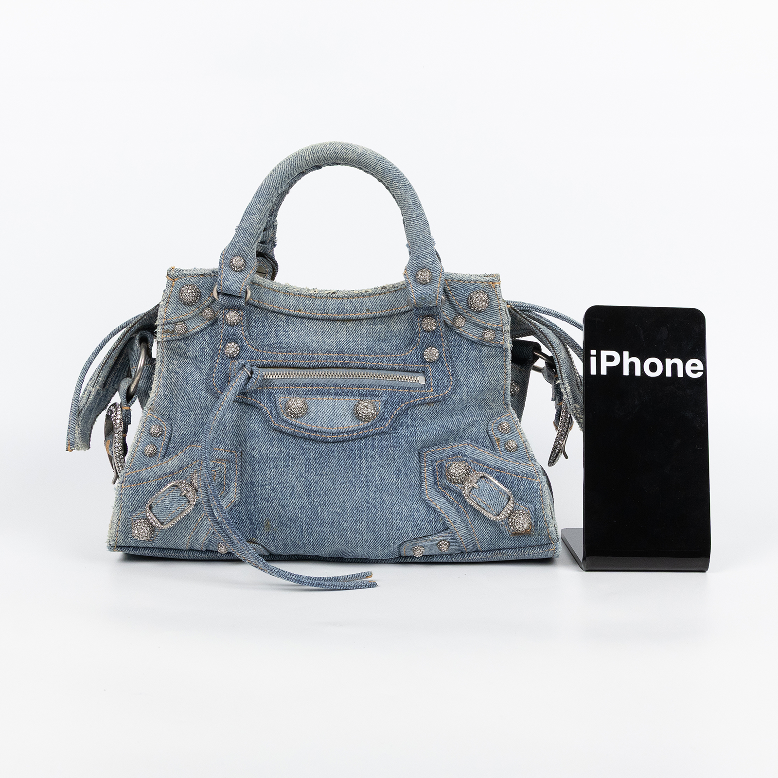 巴黎世家 BALENCIAGA Neo Cagole 機車包 7515232AANY 丹寧NEO CAGOLE CITY 防塵袋/背帶