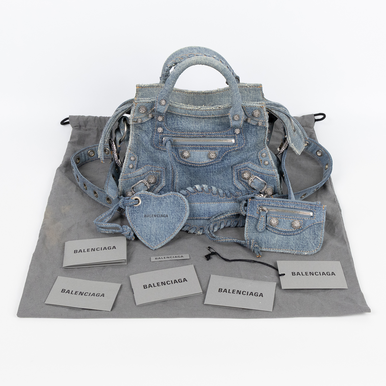 巴黎世家 BALENCIAGA Neo Cagole 機車包 7515232AANY 丹寧NEO CAGOLE CITY 防塵袋/背帶