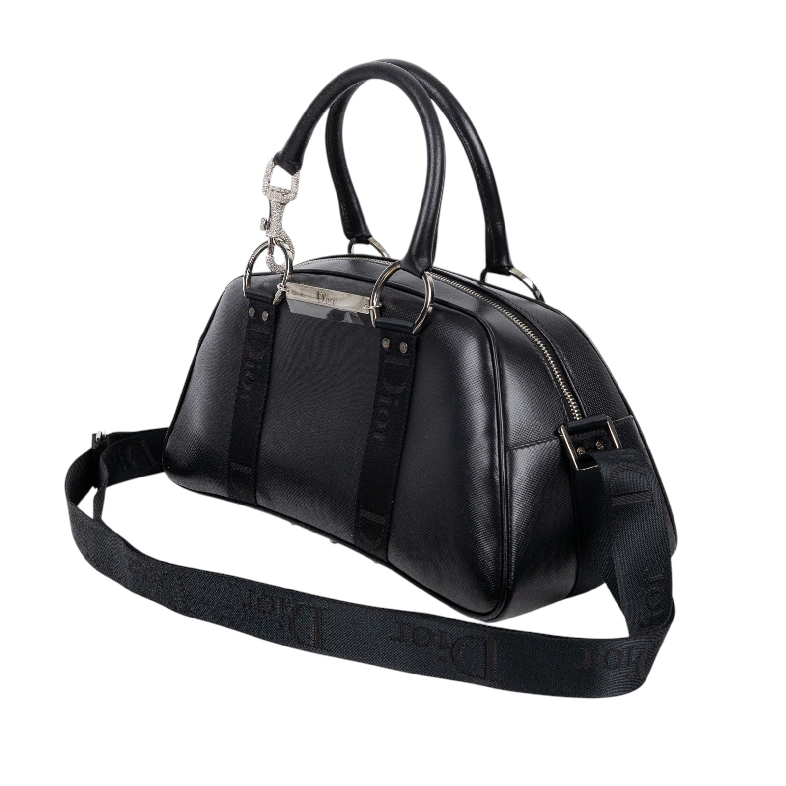 迪奧 CHRISTIAN DIOR 保齡球袋  黑保齡球包 防塵袋/保證卡/背帶