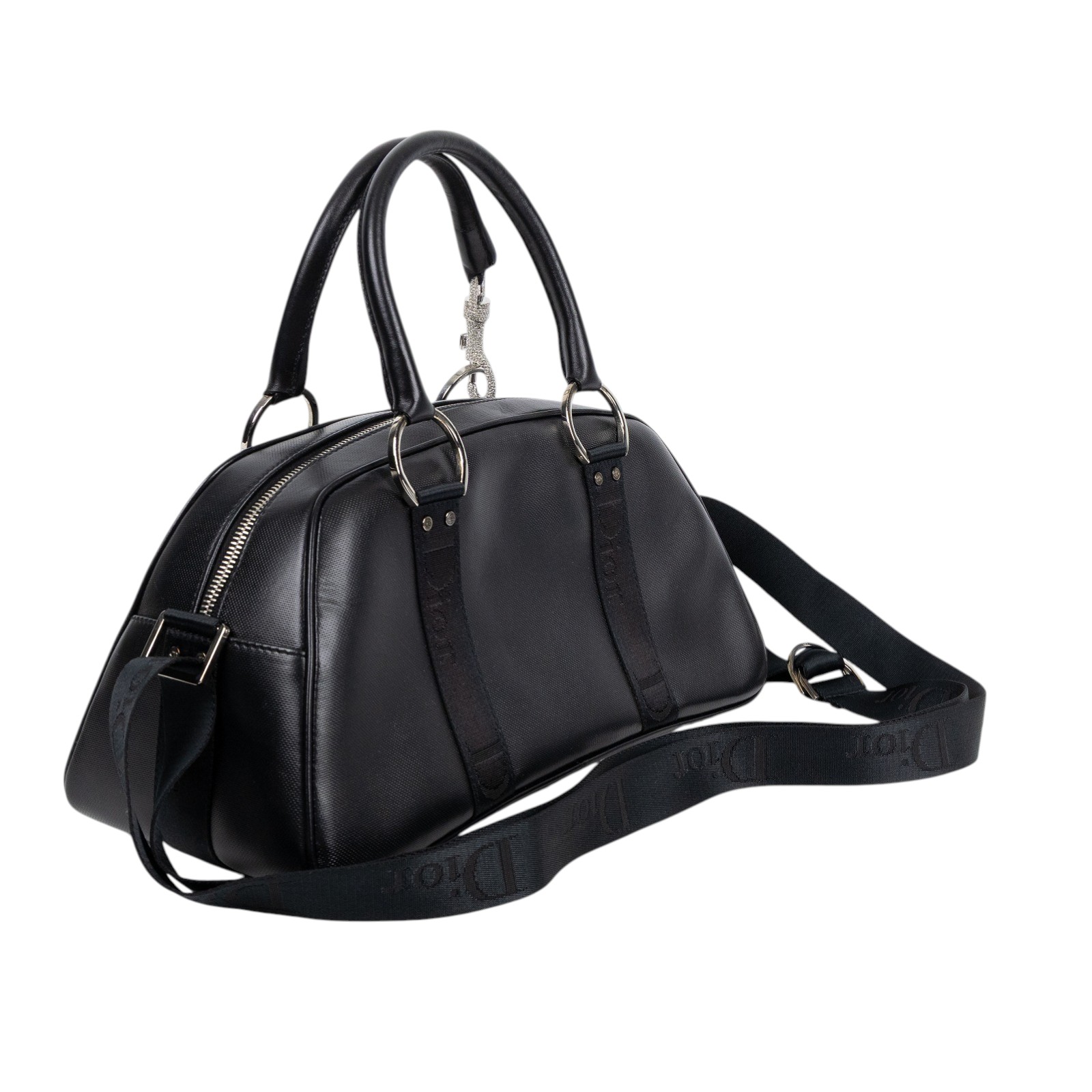 迪奧 CHRISTIAN DIOR 保齡球袋  黑保齡球包 防塵袋/保證卡/背帶