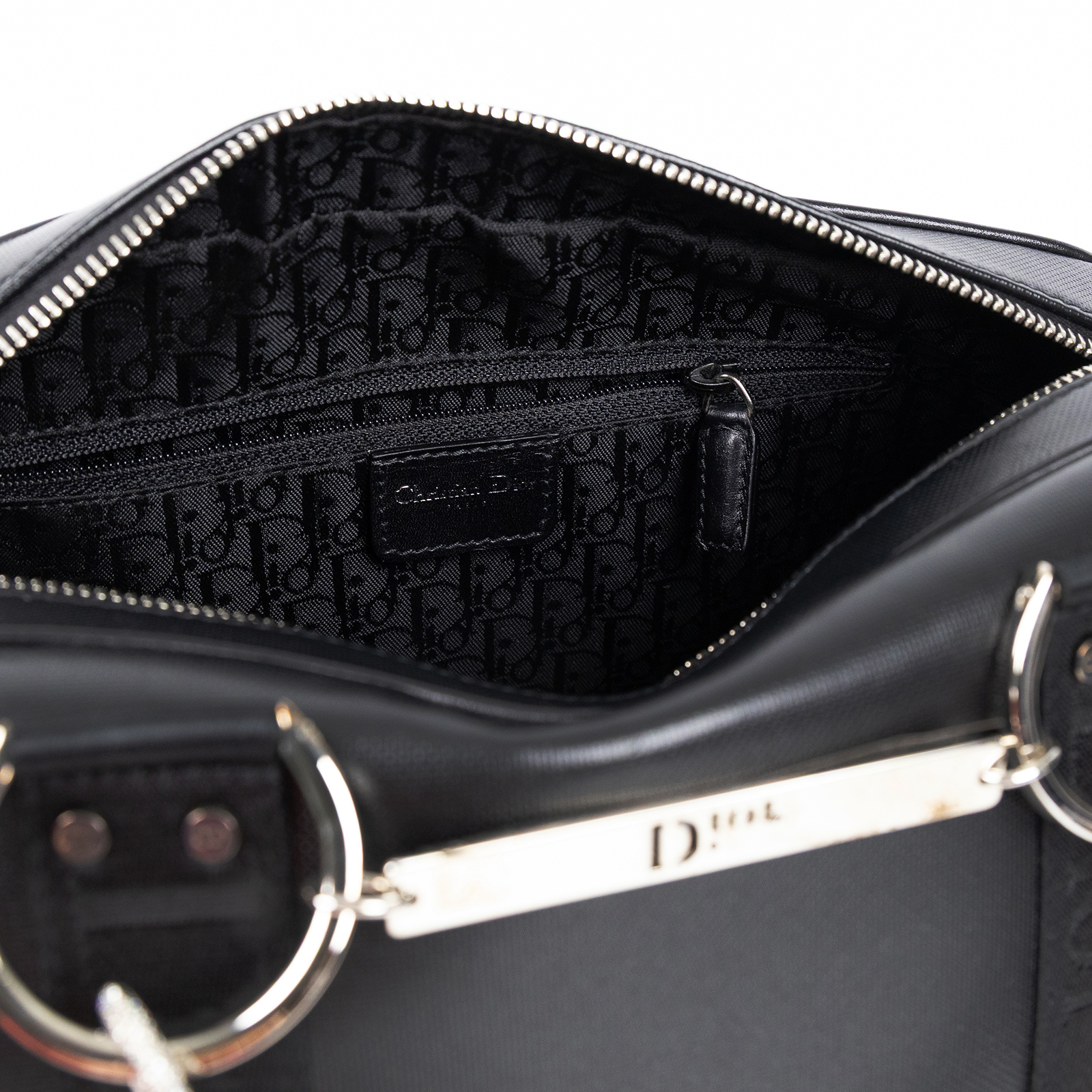 迪奧 CHRISTIAN DIOR 保齡球袋  黑保齡球包 防塵袋/保證卡/背帶