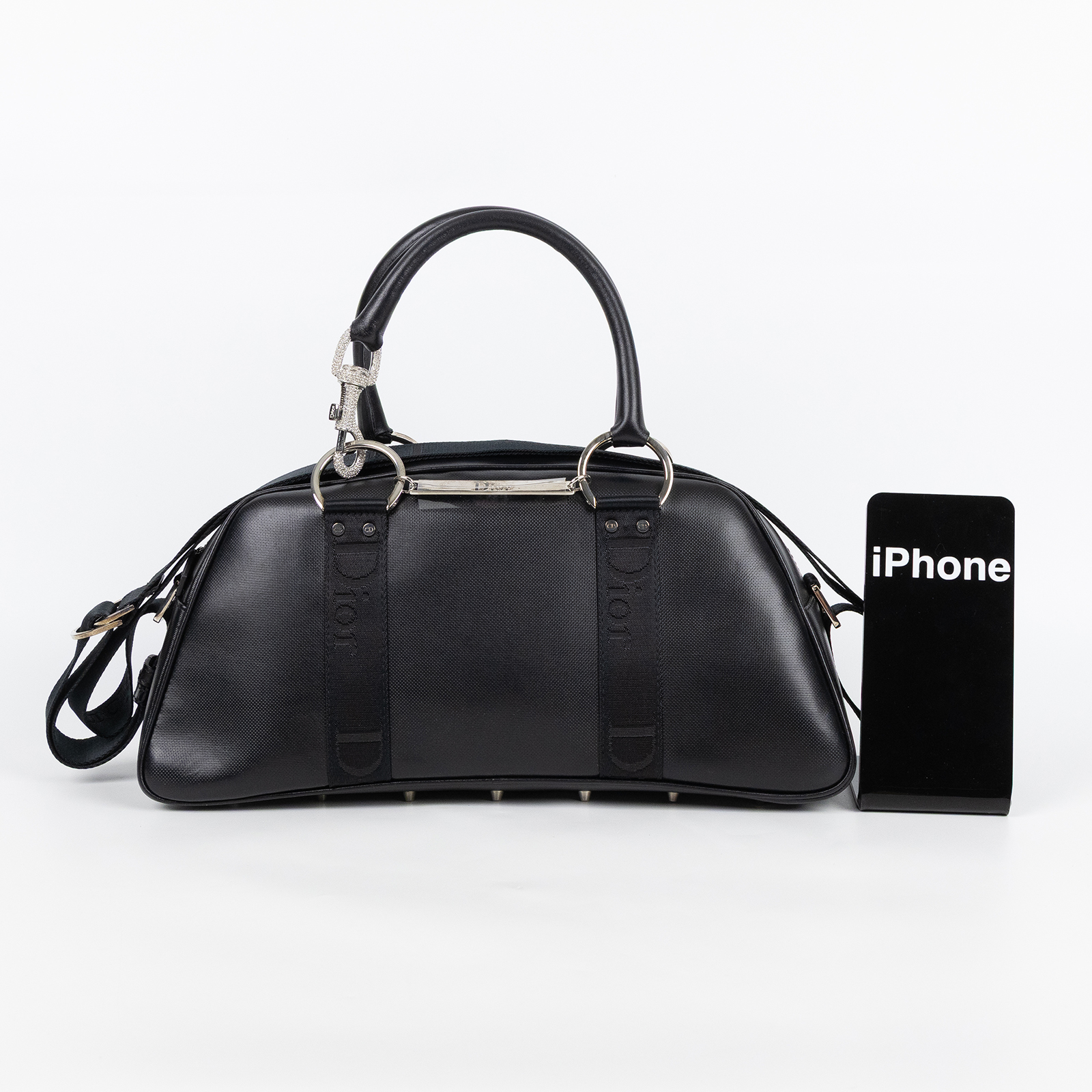 迪奧 CHRISTIAN DIOR 保齡球袋  黑保齡球包 防塵袋/保證卡/背帶