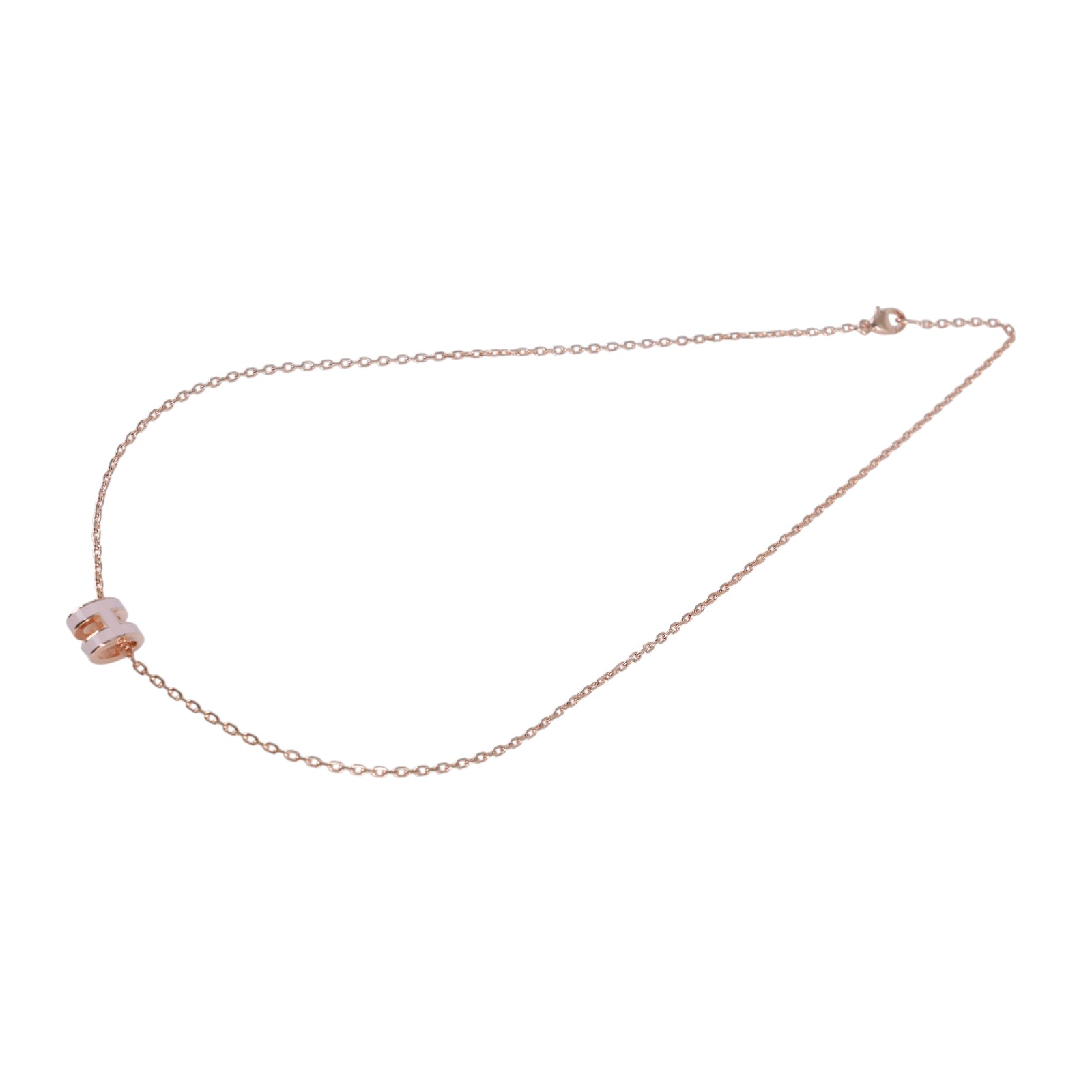 愛馬仕 Hermes Mini Pop H 墜飾  糖衣粉 H147992FO85 GD1213 玫金色/粉POP H MINI項鍊 原廠盒子/防塵袋