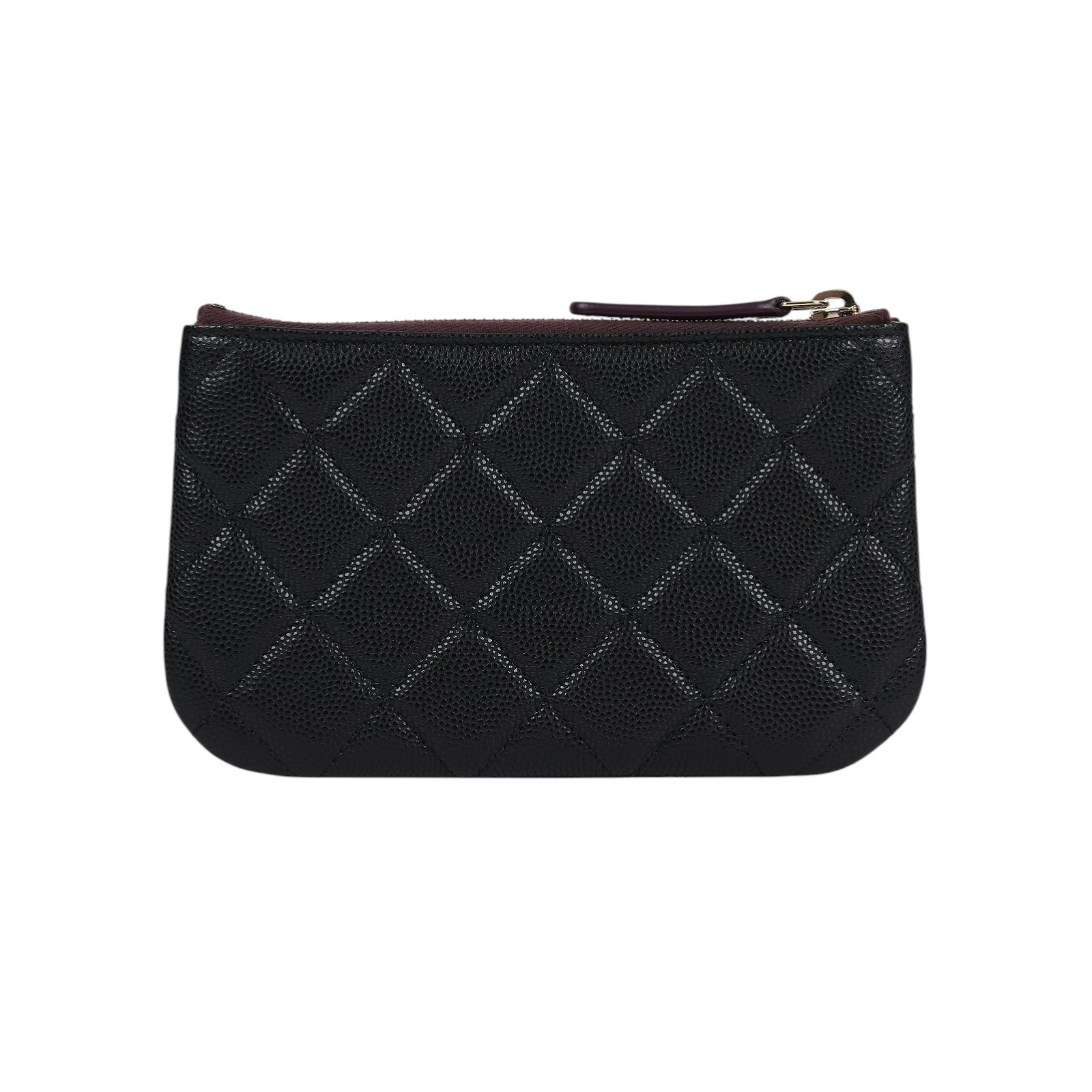 香奈兒 CHANEL 經典 拉鍊 隨身包 小型 AP4020 晶片款 黑荔枝一字拉POUCH 原廠盒子/防塵袋