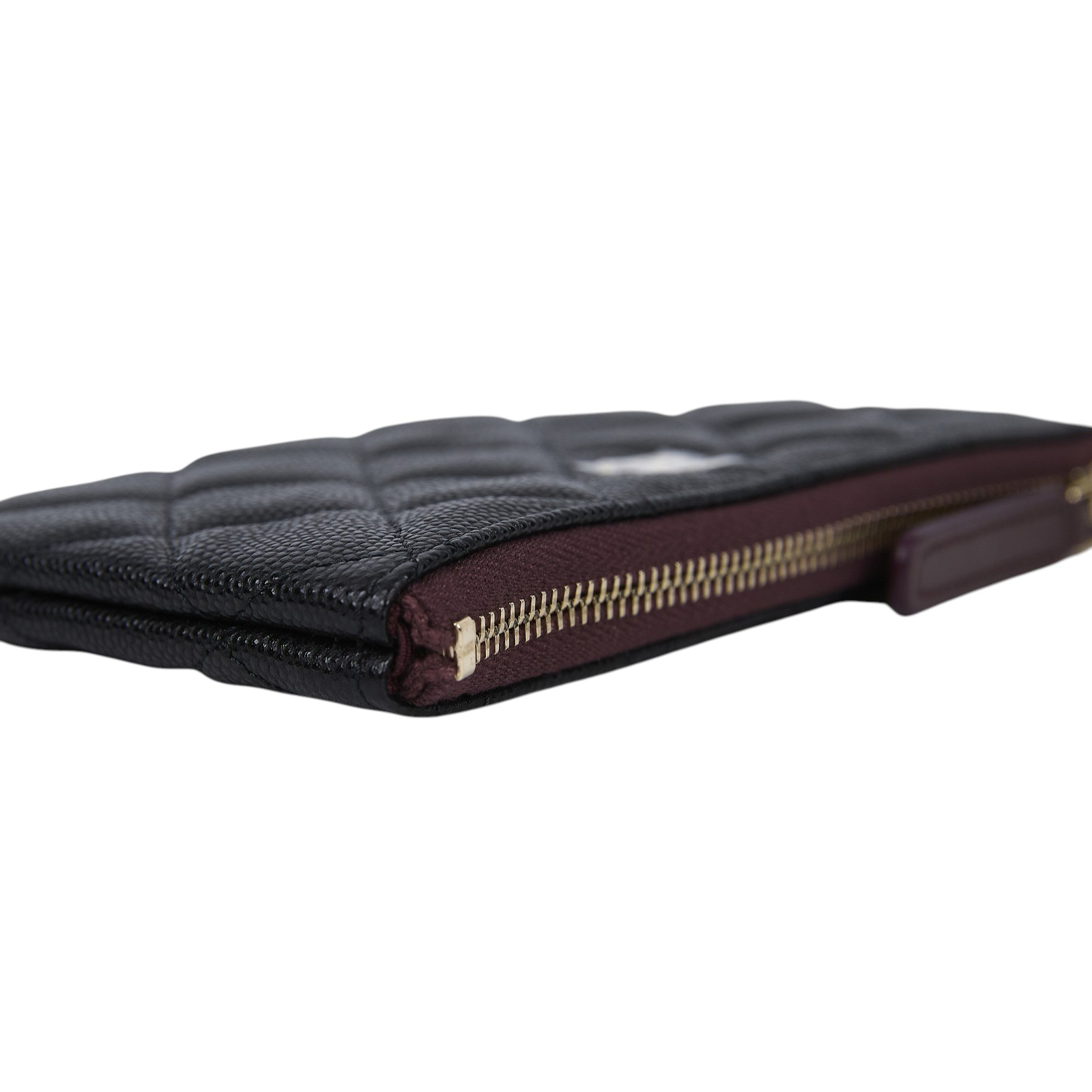 香奈兒 CHANEL 經典 拉鍊 隨身包 小型 AP4020 晶片款 黑荔枝一字拉POUCH 原廠盒子/防塵袋