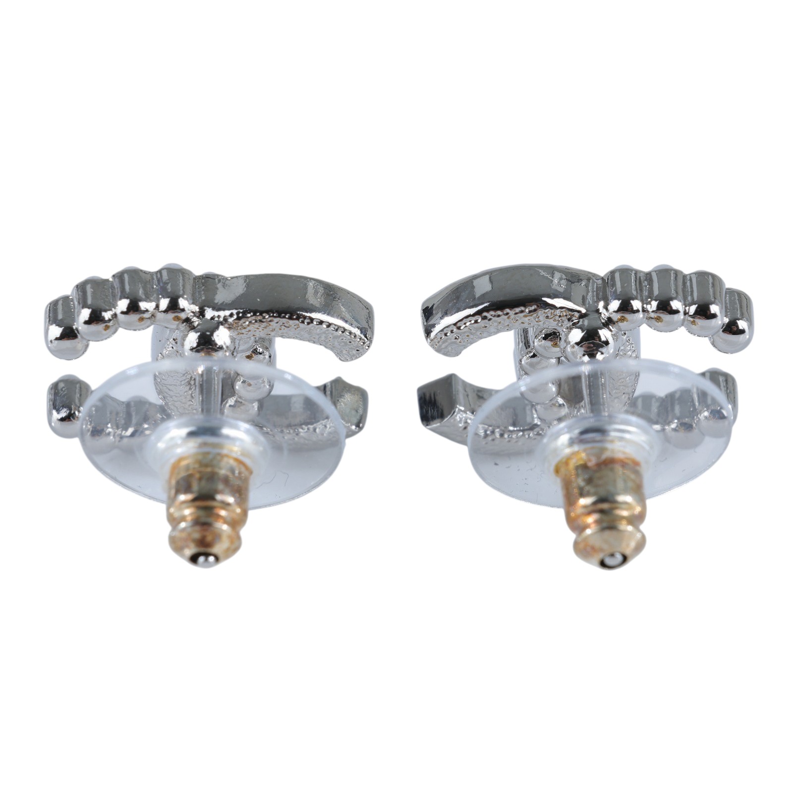 香奈兒 CHANEL CC LOGO 耳環 耳釘 B25V 水鑽珍珠雙C耳環 原廠盒子