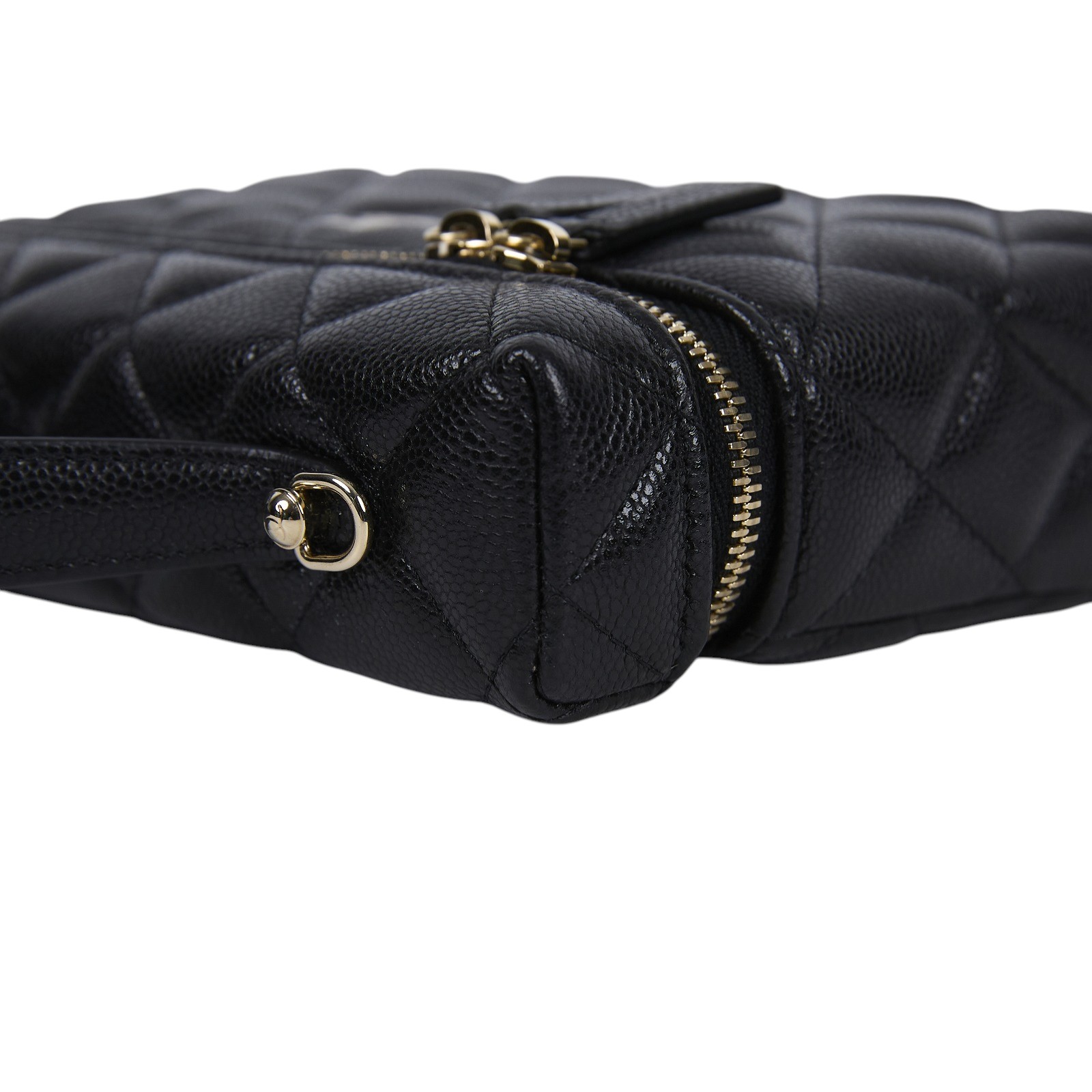 香奈兒 CHANEL LP CF 盒子包 手提包 斜背包 肩背包 AP4385 B10583 晶片款 黑荔枝手提化妝盒 無附屬品