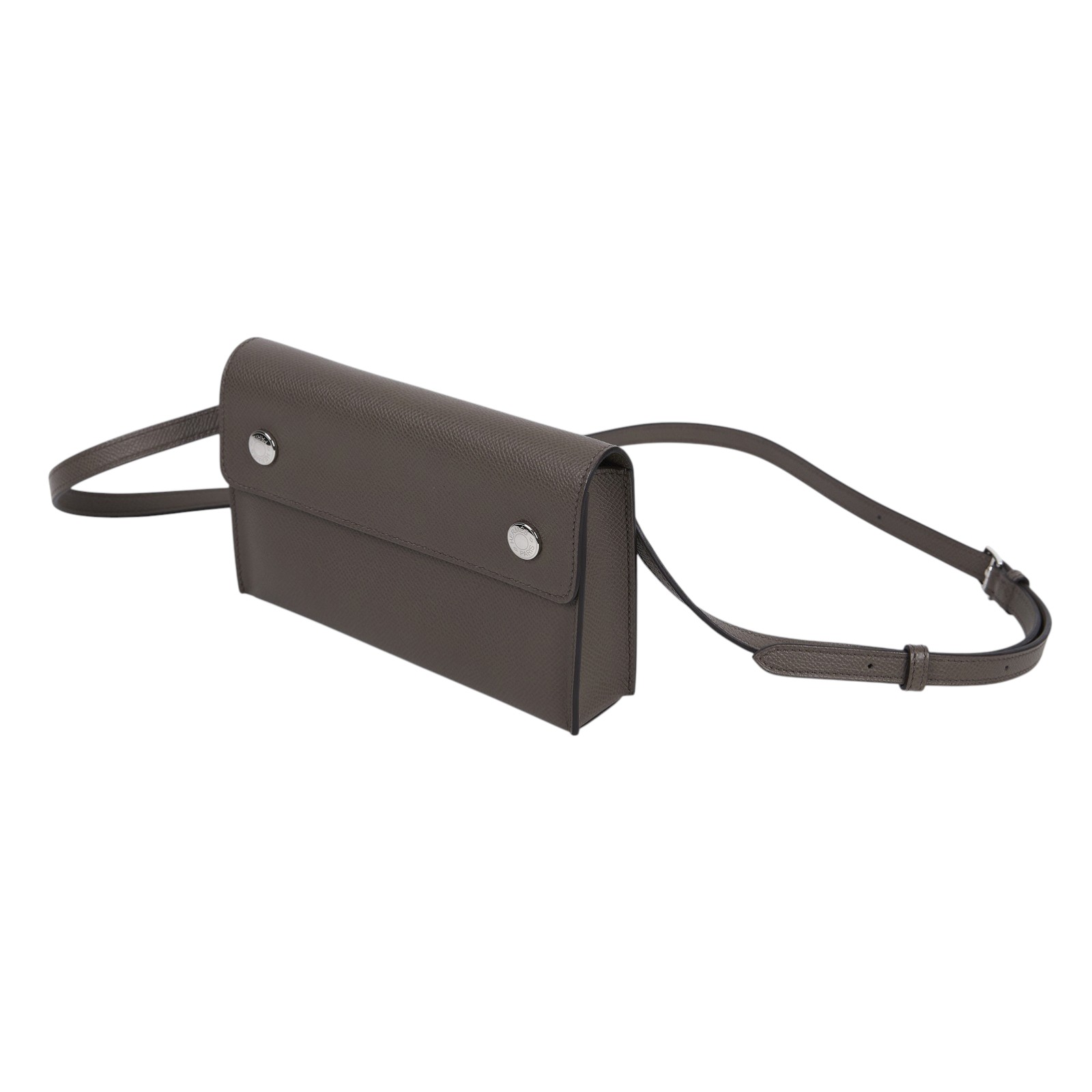 愛馬仕 Hermes Nap wallet 隨身錢包 銀色五金 錫器灰 H085291CK8F /K AM 007 H UM  原廠盒子/購買證明