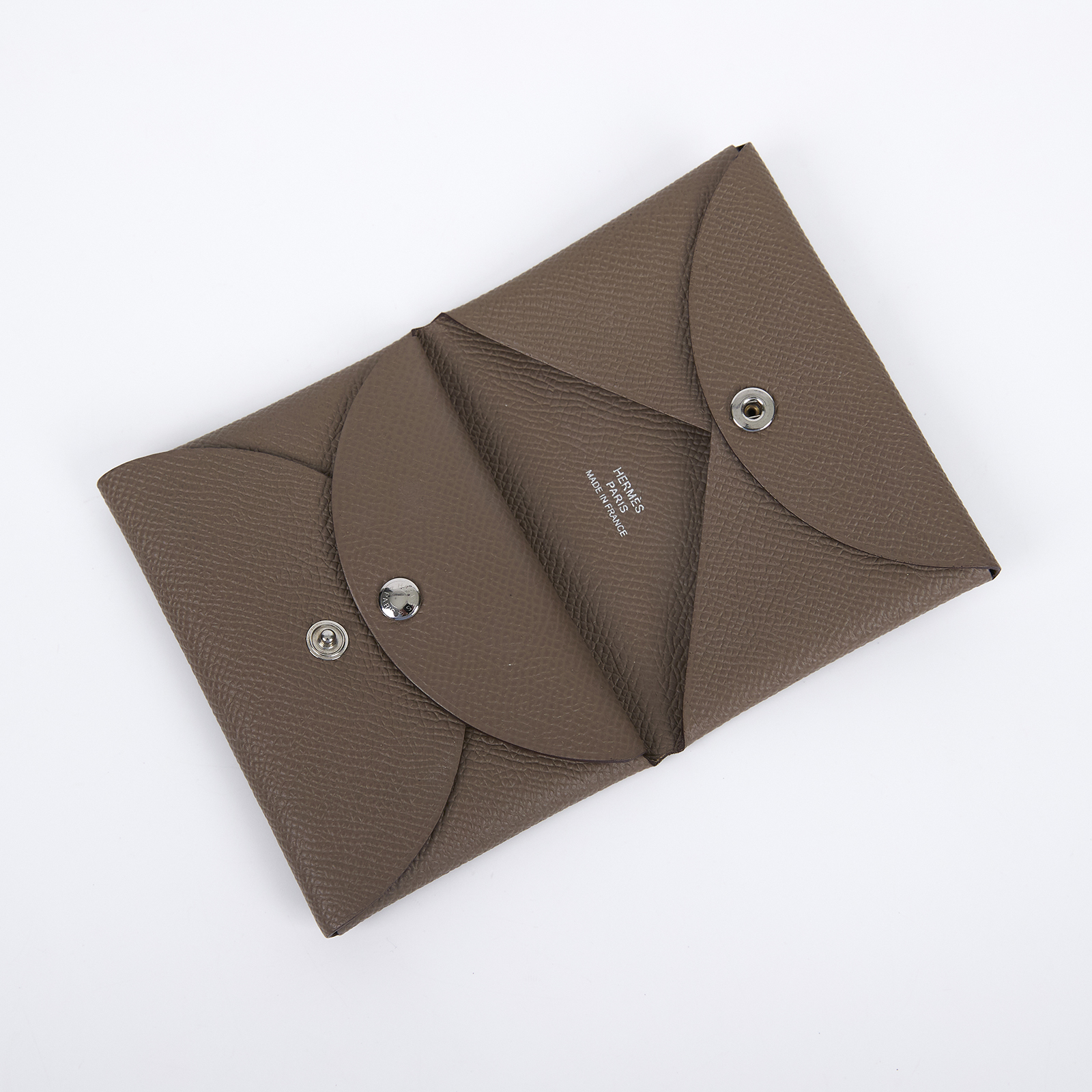 愛馬仕 Hermes Calvi Duo 卡包 CALD W UY 001 TM W刻大象灰CALVI DUO 原廠盒子