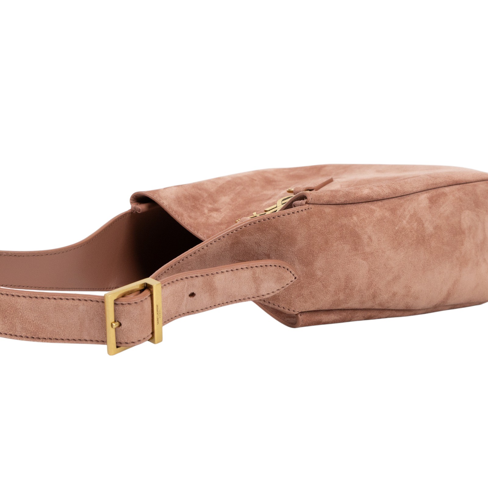 聖羅蘭 YSL SAINT LAURENT LE 5 À 7 小型 手袋 手提包 7139381U80W 粉麂皮LE 5 À 7 原廠盒子/防塵袋