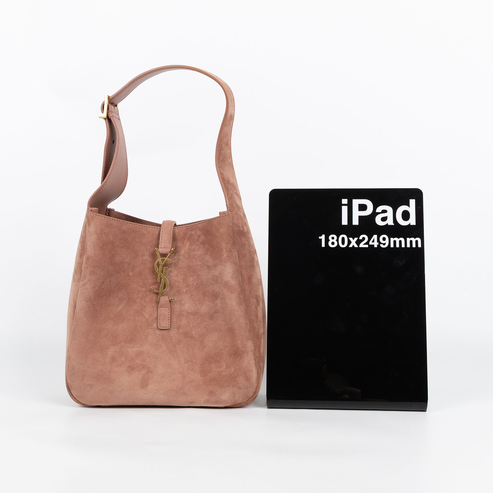 聖羅蘭 YSL SAINT LAURENT LE 5 À 7 小型 手袋 手提包 7139381U80W 粉麂皮LE 5 À 7 原廠盒子/防塵袋