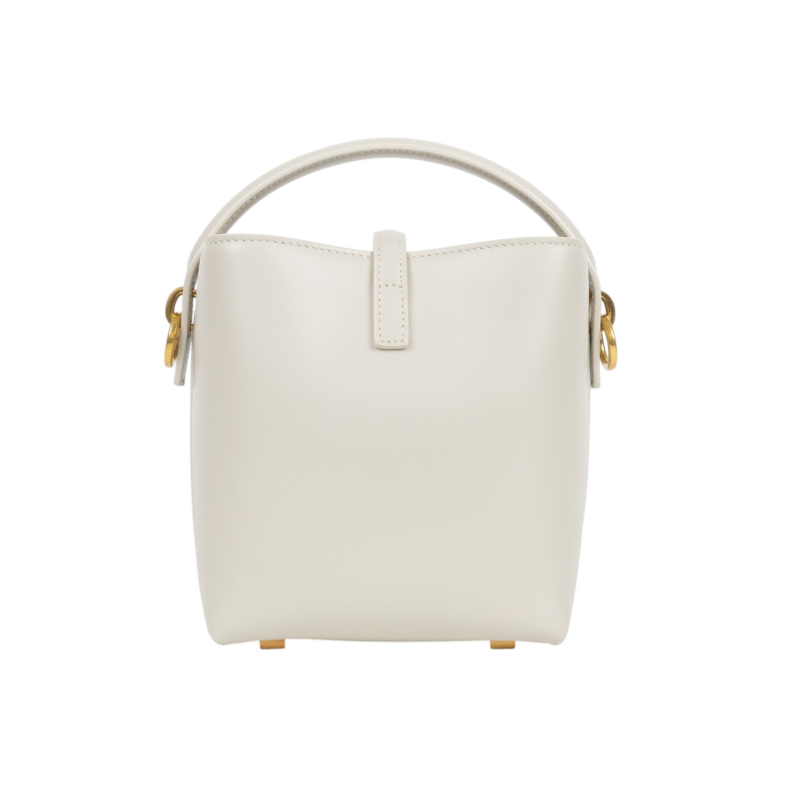 聖羅蘭 YSL SAINT LAURENT le 37 亮面皮革 迷你手袋 7658702R20W 白LE 5 À 7 原廠盒子/防塵袋/背帶