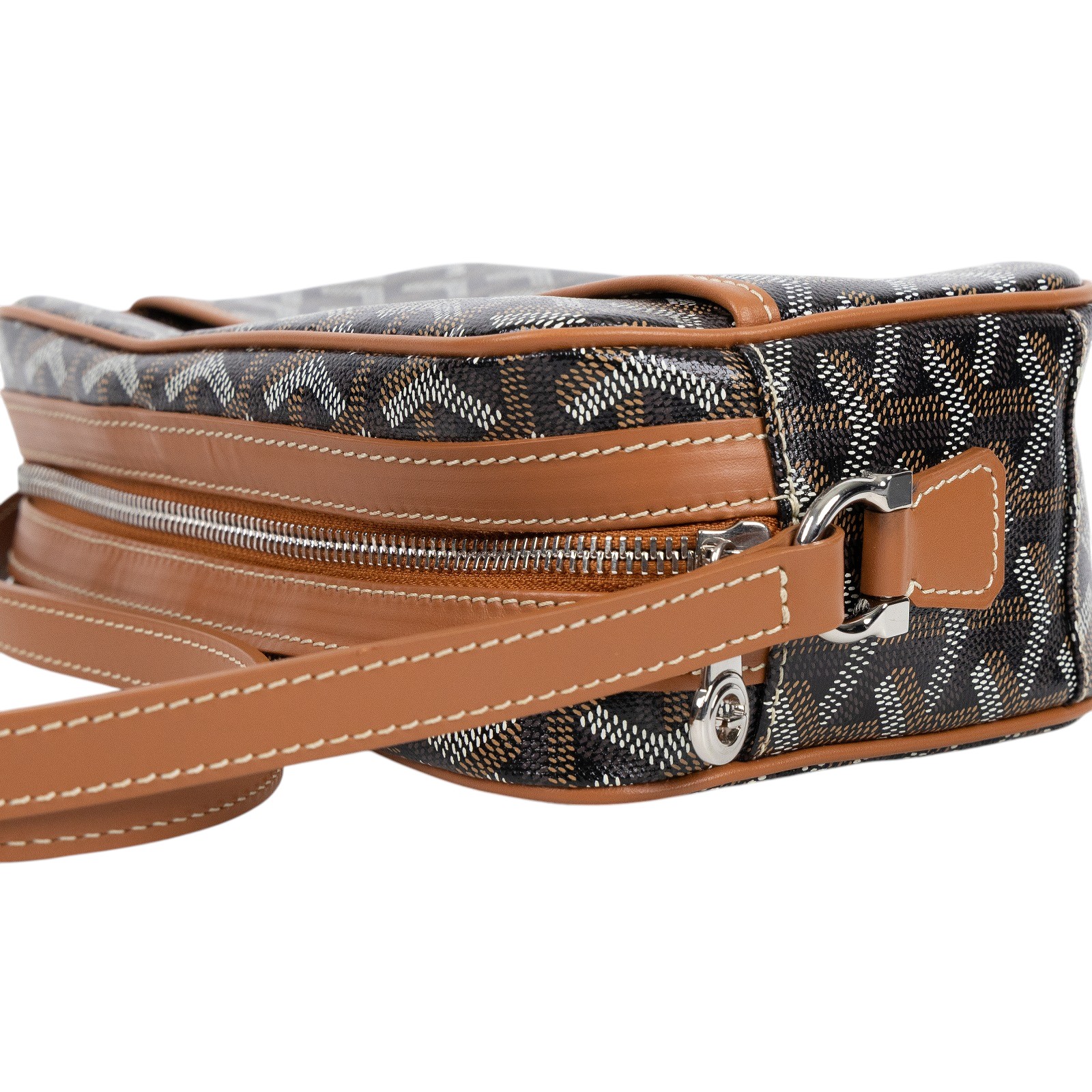 高雅德 GOYARD Cap-Vert PM Bag 肩背 斜背包 CAPVE2PMLTY CAP-VERT PM焦糖 防塵袋/購買證明