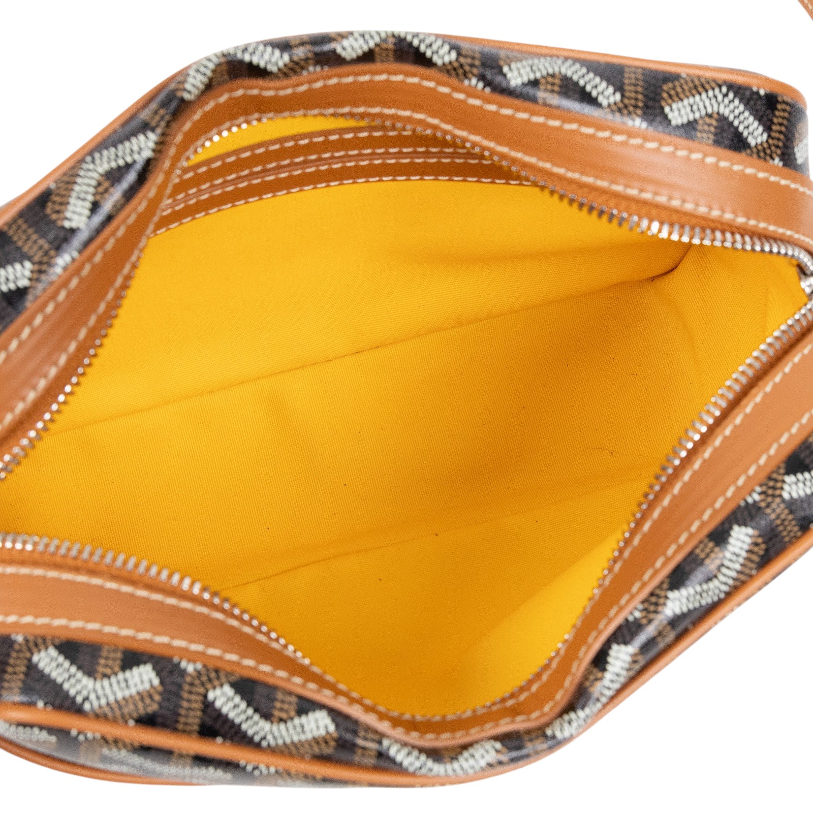 高雅德 GOYARD Cap-Vert PM Bag 肩背 斜背包 CAPVE2PMLTY CAP-VERT PM焦糖 防塵袋/購買證明