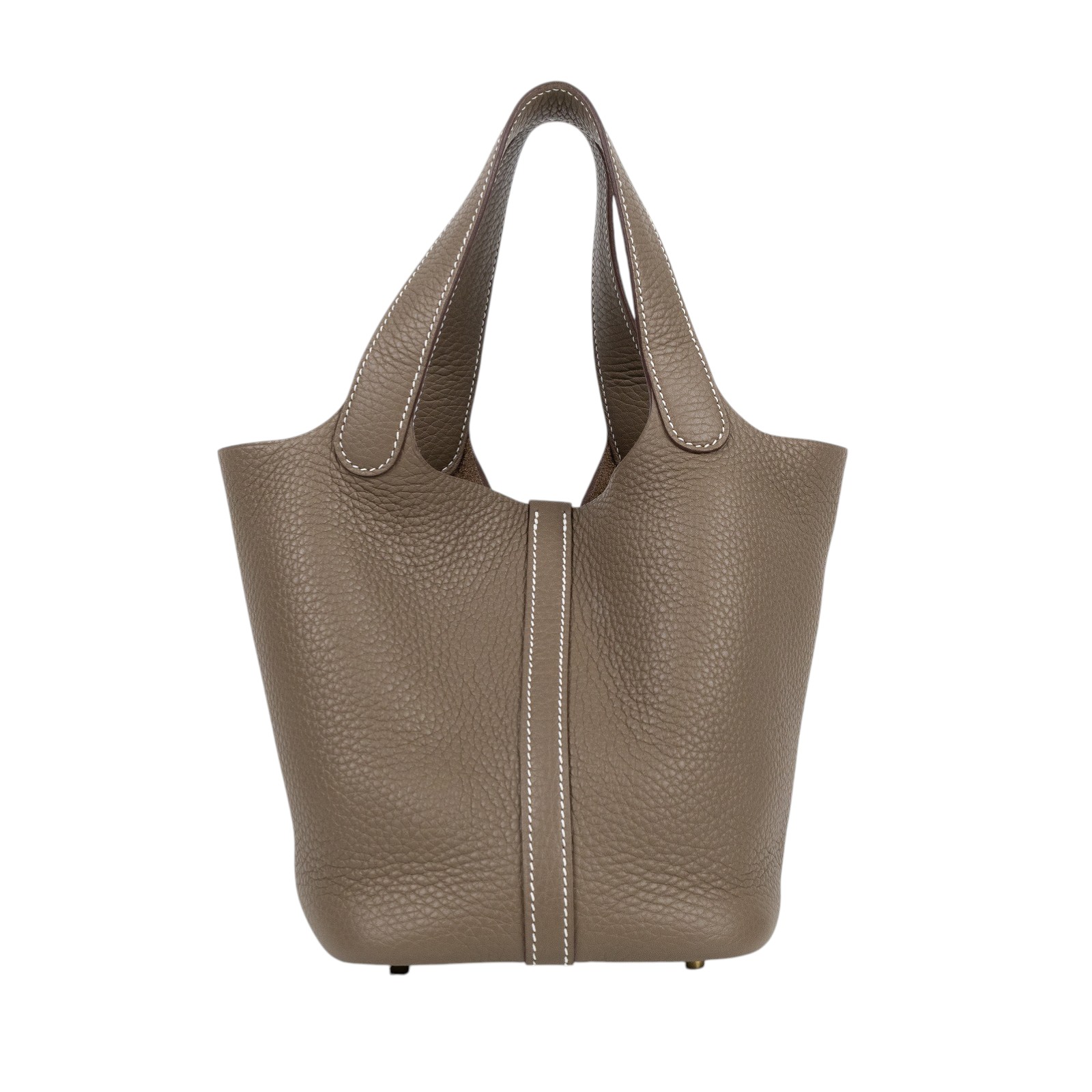 愛馬仕 Hermes Picotin Lock 18 菜籃子包 金色五金 大象灰 H056289CC18   防塵袋/鎖組/台灣購買證明