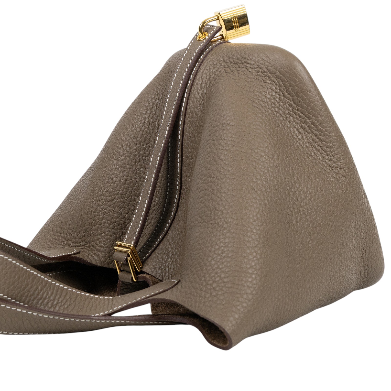 愛馬仕 Hermes Picotin Lock 18 菜籃子包 金色五金 大象灰 H056289CC18   防塵袋/鎖組/台灣購買證明