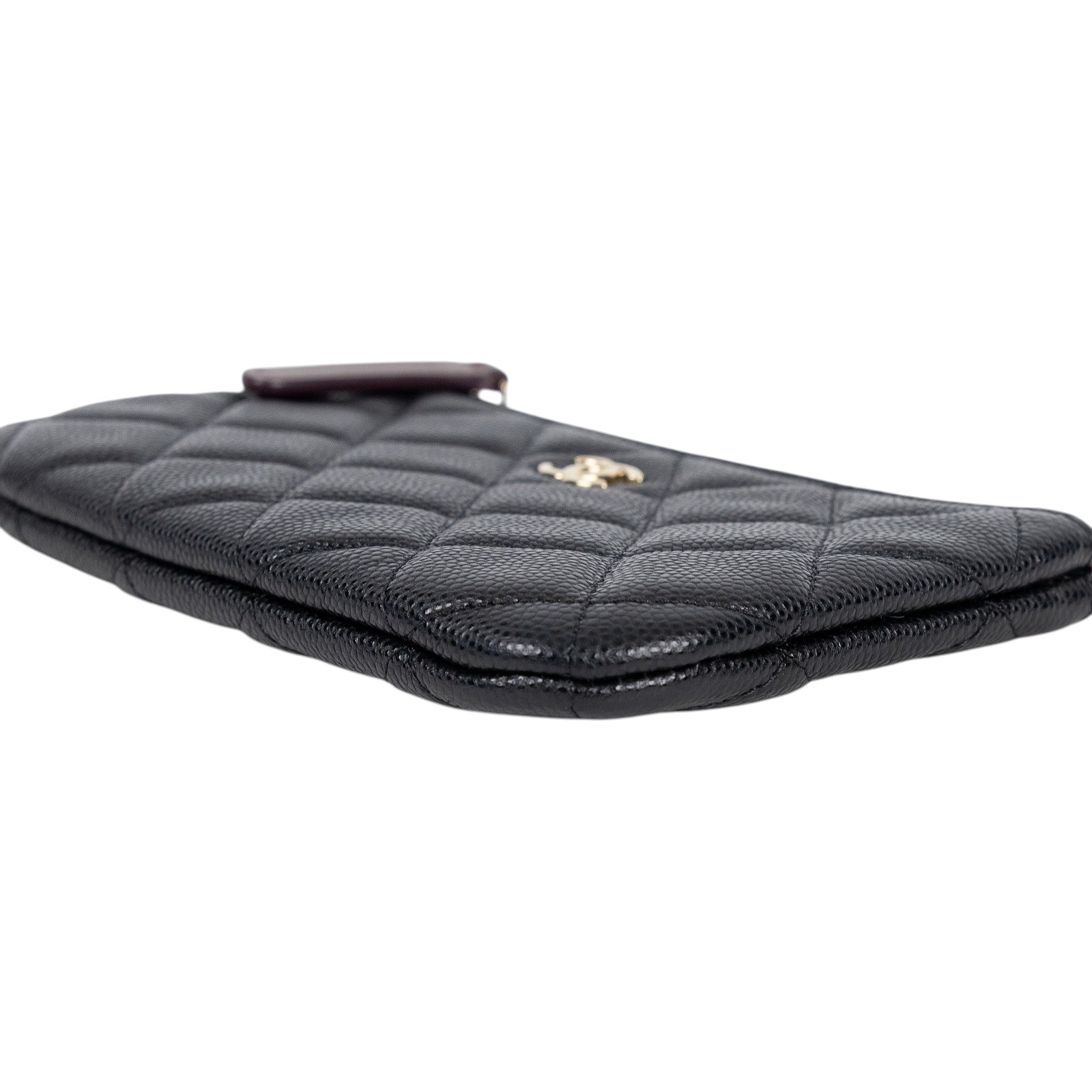 香奈兒 CHANEL 經典 拉鍊 隨身包 小型 AP4020 31開 黑金荔枝一字拉鍊POUCH 無附屬品