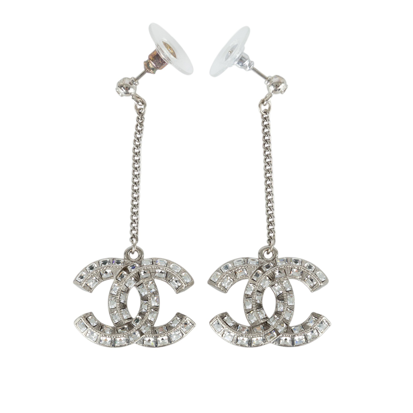 香奈兒 CHANEL CC LOGO 耳環 耳釘 A21V 雙C垂墜耳環 原廠盒子