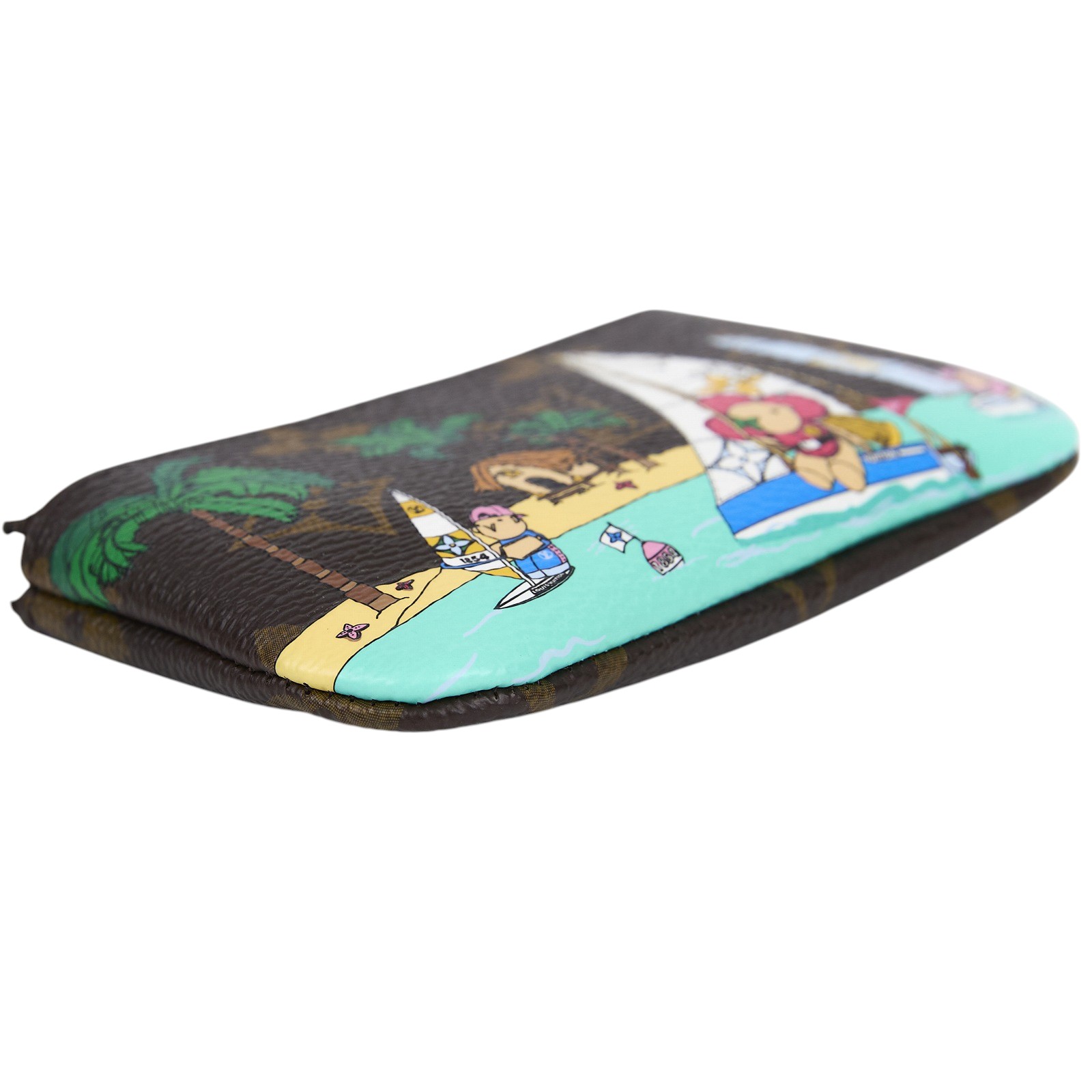 路易威登 LOUIS VUITTON Key Pouch 23聖誕限定塗鴉 鑰匙包 M82615 原花零錢包 23年聖誕限定 原廠盒子/防塵袋