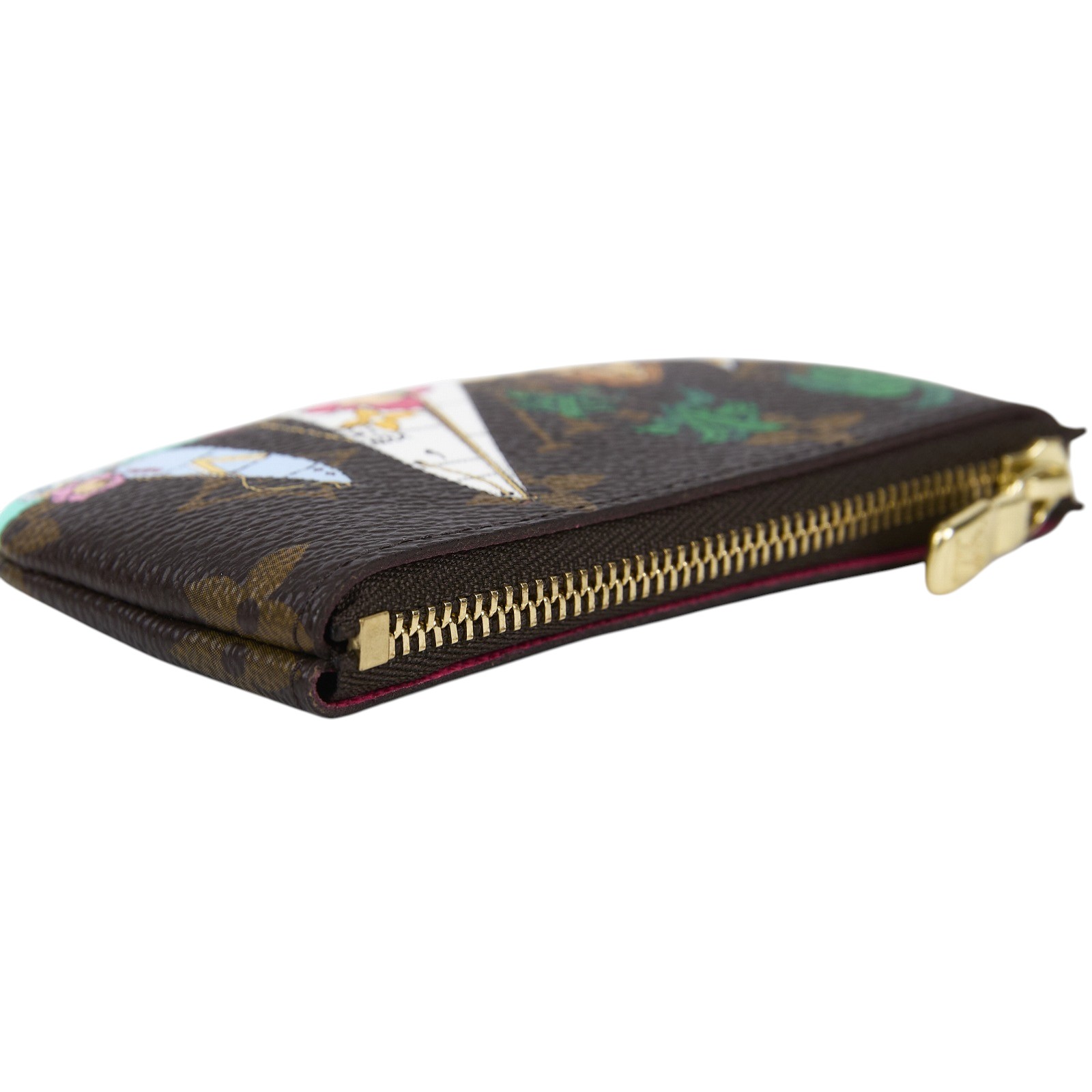 路易威登 LOUIS VUITTON Key Pouch 23聖誕限定塗鴉 鑰匙包 M82615 原花零錢包 23年聖誕限定 原廠盒子/防塵袋