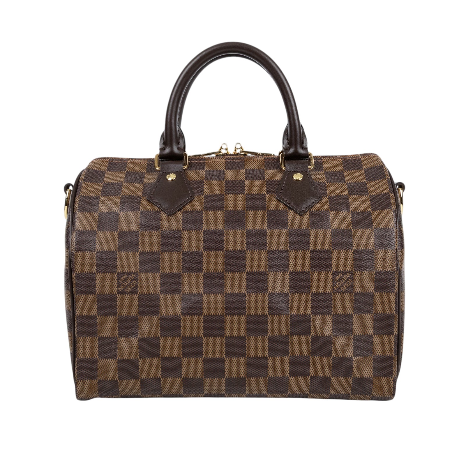 路易威登 LOUIS VUITTON Speedy Bandoulière 25  波士頓包 手提包 棕棋盤格 N40575 晶片款  原廠盒子/鎖組/背帶