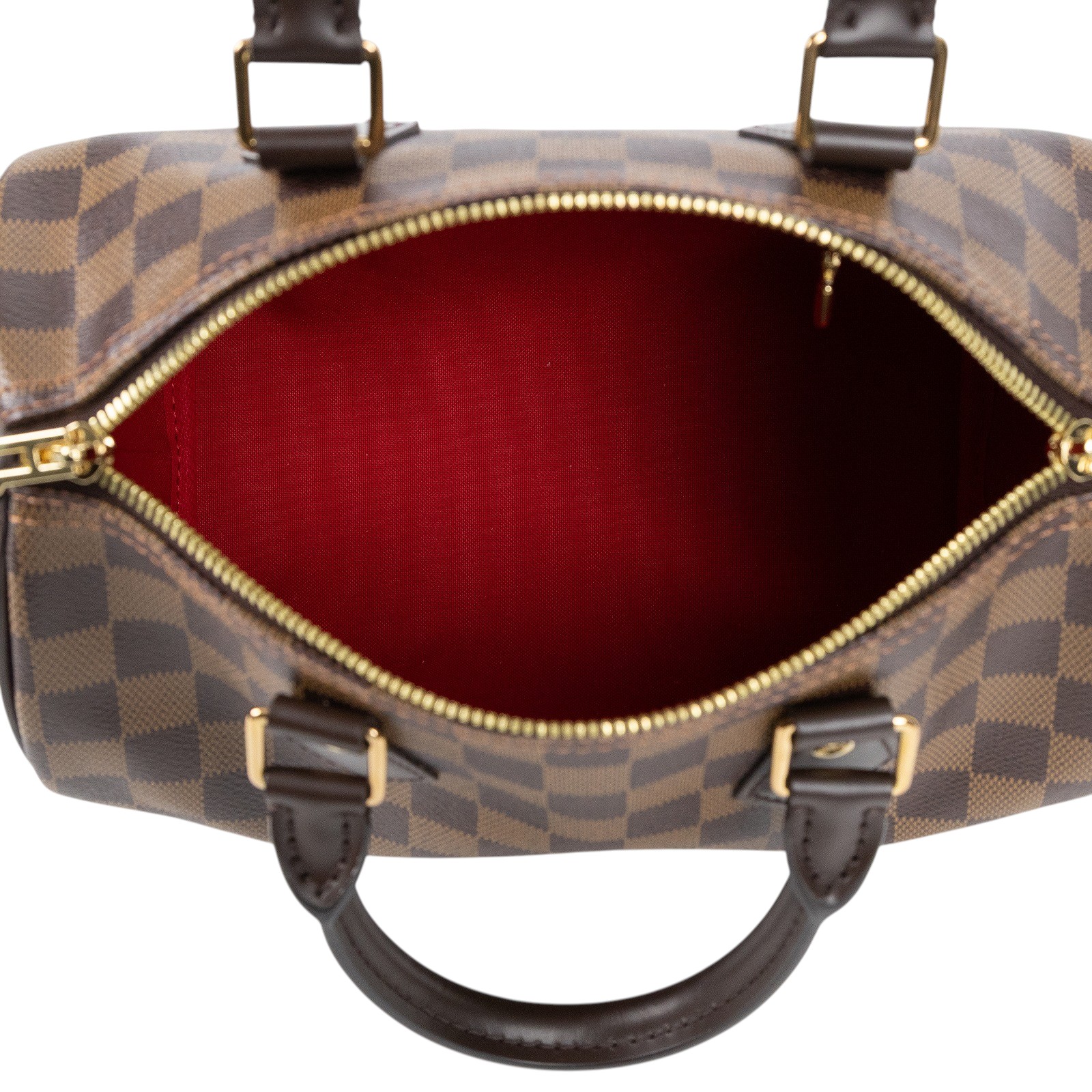 路易威登 LOUIS VUITTON Speedy Bandoulière 25  波士頓包 手提包 棕棋盤格 N40575 晶片款  原廠盒子/鎖組/背帶