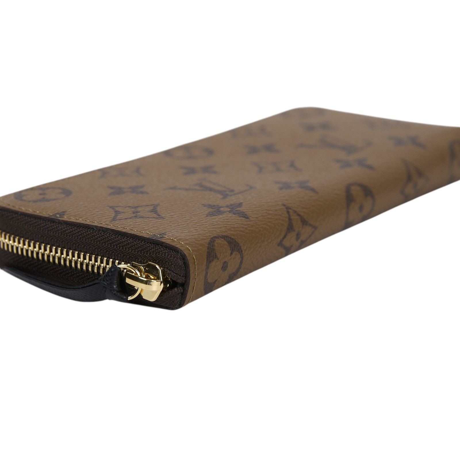 路易威登 LOUIS VUITTON Clémence 錢包 拉鍊 長夾 Monogram Reverse塗層帆布 M82336 晶片款  原廠盒子/防塵袋