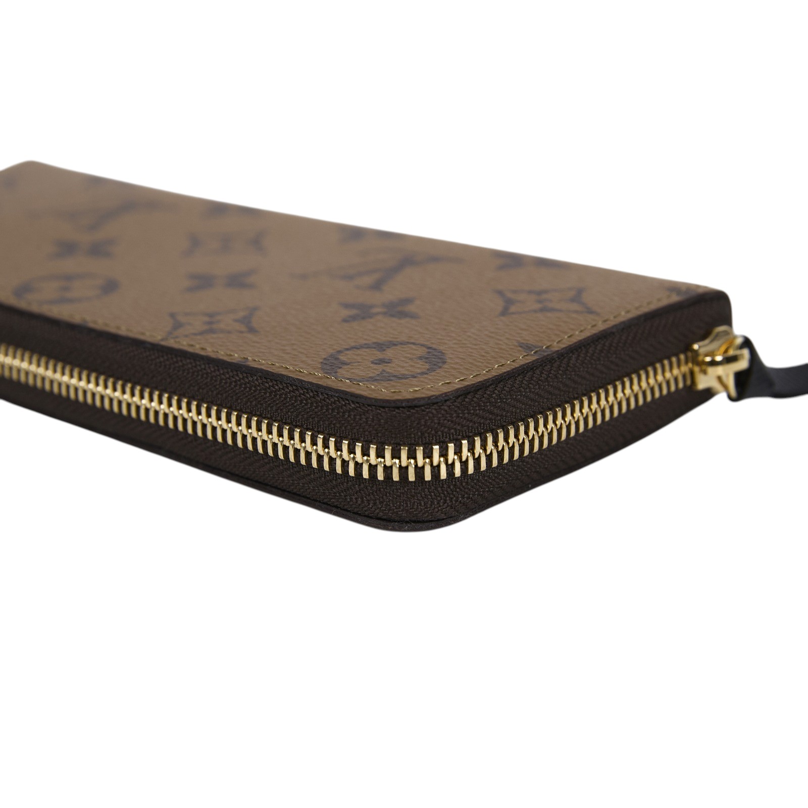 路易威登 LOUIS VUITTON Clémence 錢包 拉鍊 長夾 Monogram Reverse塗層帆布 M82336 晶片款  原廠盒子/防塵袋