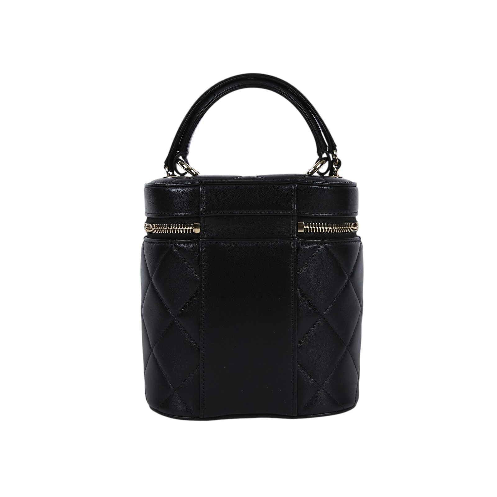 香奈兒 CHANEL 菱格紋 水桶 化妝包 AS1626 30開 黑TRENDY化妝箱 防塵袋/保證卡