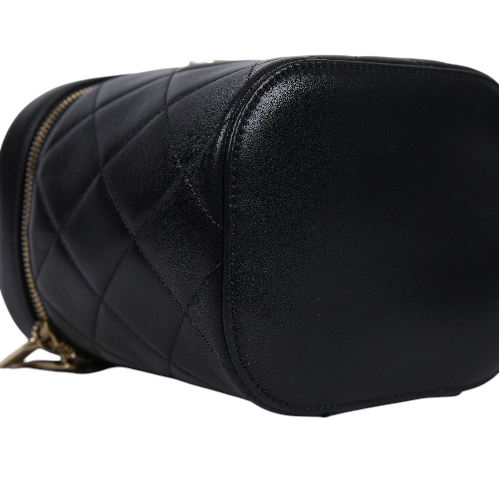 香奈兒 CHANEL 菱格紋 水桶 化妝包 AS1626 30開 黑TRENDY化妝箱 防塵袋/保證卡