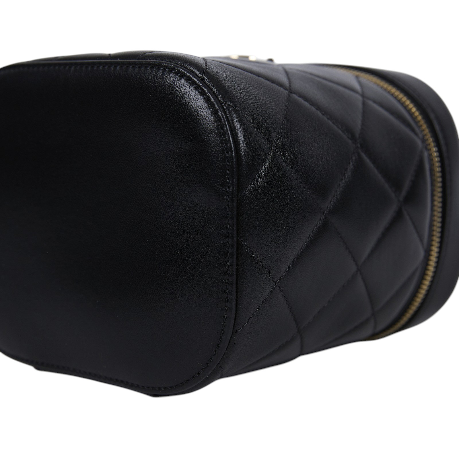 香奈兒 CHANEL 菱格紋 水桶 化妝包 AS1626 30開 黑TRENDY化妝箱 防塵袋/保證卡