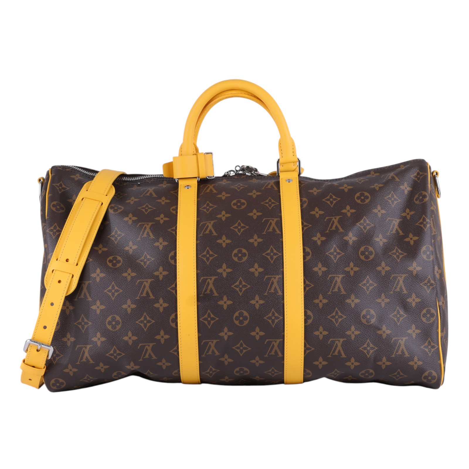 路易威登 LOUIS VUITTON Keepall Bandouliere 50 旅行袋 手提包 肩背包 M46771 晶片款  防塵袋/鎖組/背帶