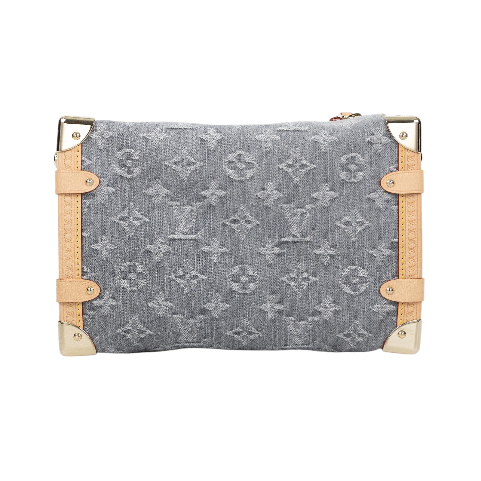 路易威登 LOUIS VUITTON Side Trunk MM 手提包 肩背包 M13285 晶片款 灰丹寧SIDE TRUNK MM 原廠盒子/防塵袋/背帶