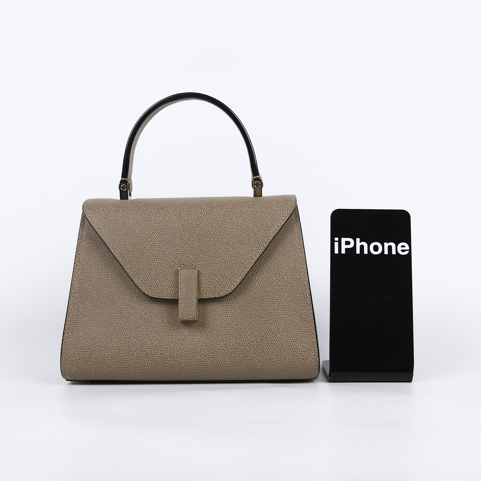 萬萊斯特 VALEXTRA Iside Top handle mini 手提包 WBES0036028LOC99 咖灰ISIDE MINI 防塵袋