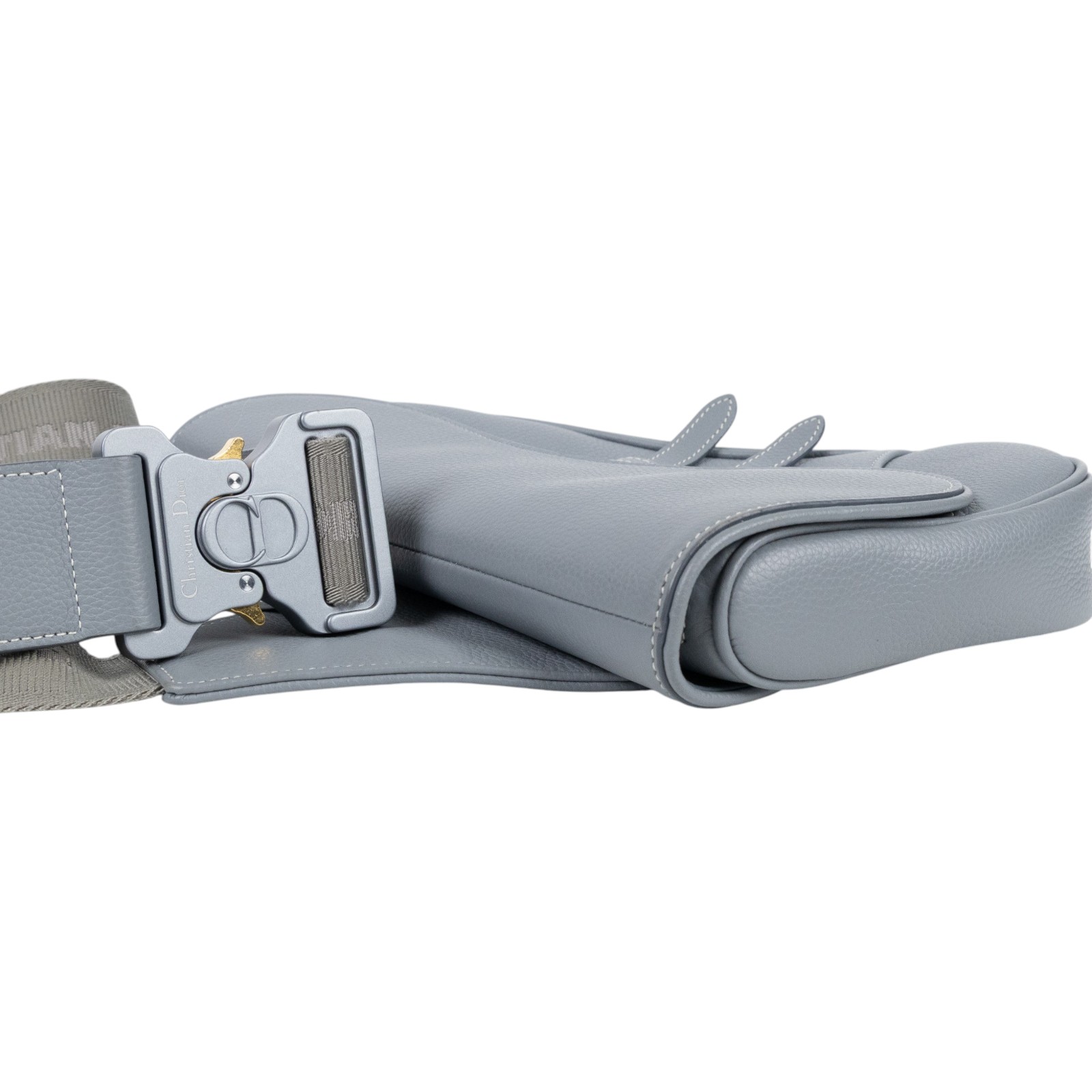 迪奧 CHRISTIAN DIOR Saddle 馬鞍包 1ADPO093YKK 灰皮革SADDLE馬鞍包 防塵袋