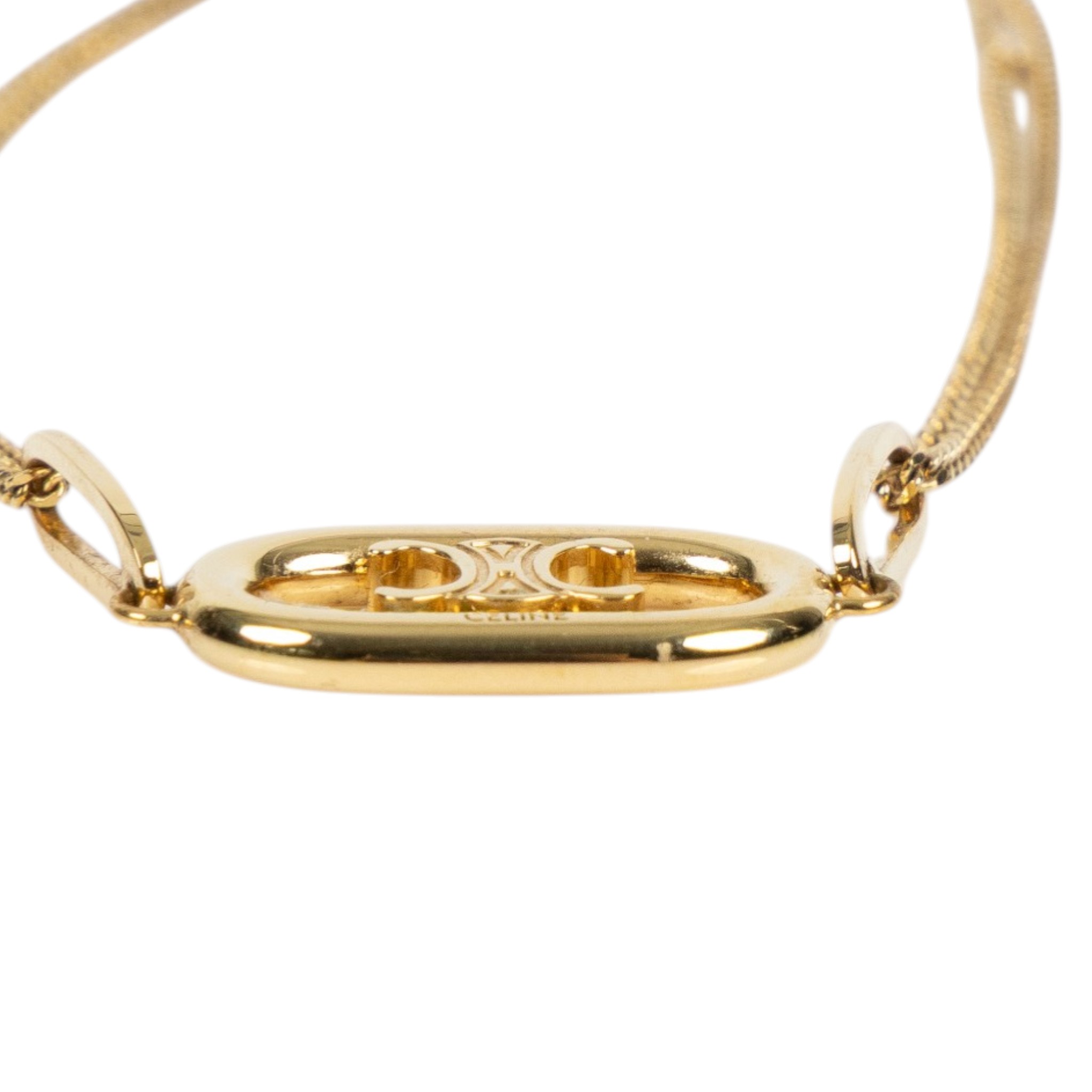 思琳 CELINE Triomphe 凱旋門 項鍊 46S896BRA 金TRIOMPHE黃銅項鍊 原廠盒子