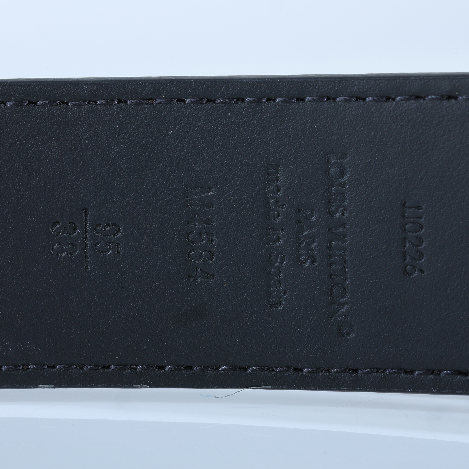 路易威登 LOUIS VUITTON Pont Neuf Monogram 35毫米 雙面皮帶 M4584T 原花金釦皮帶 #95 無附屬品