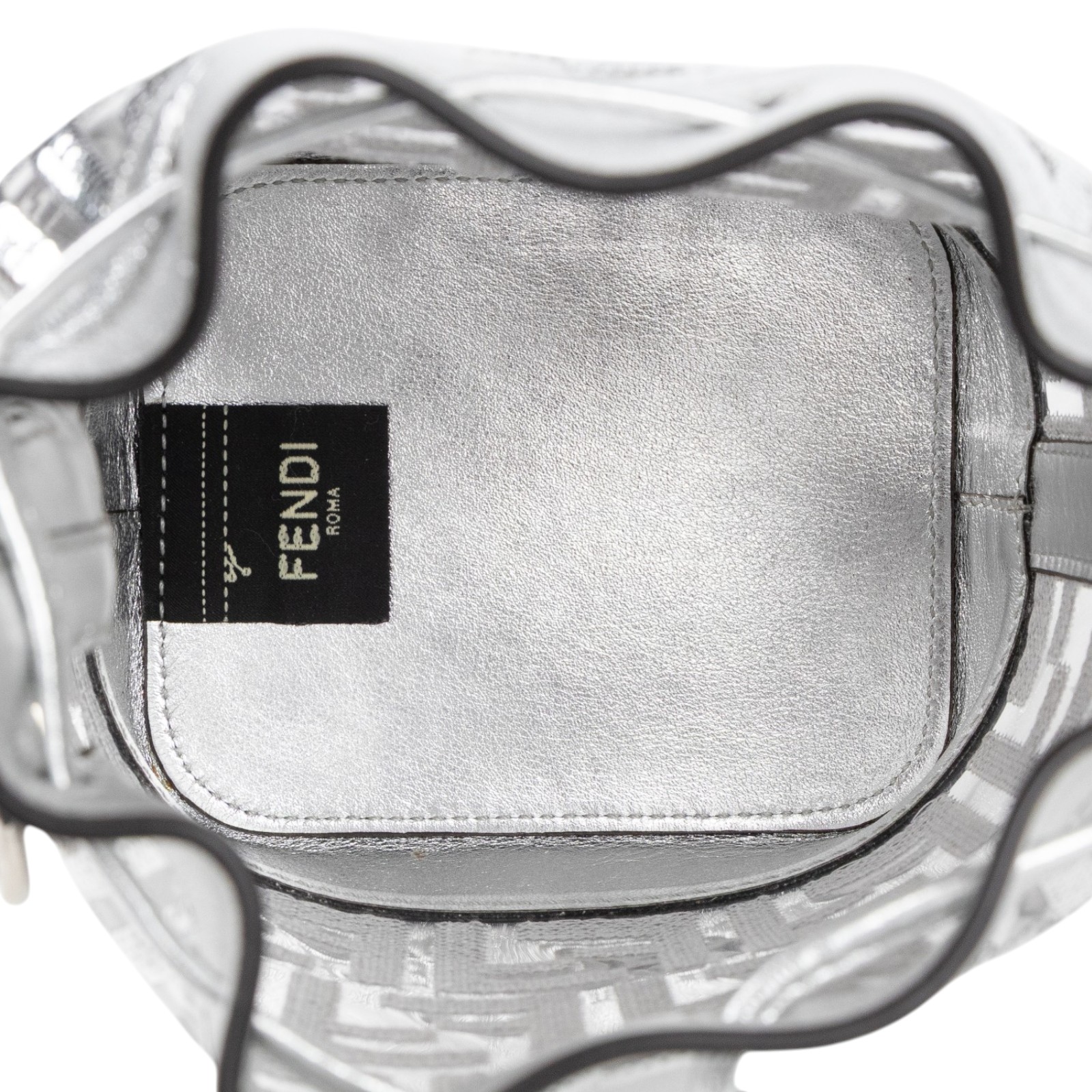 芬迪 FENDI Mon Tresor 迷你 手袋 8BS010AAFW 銀亮片FF水桶包 防塵袋