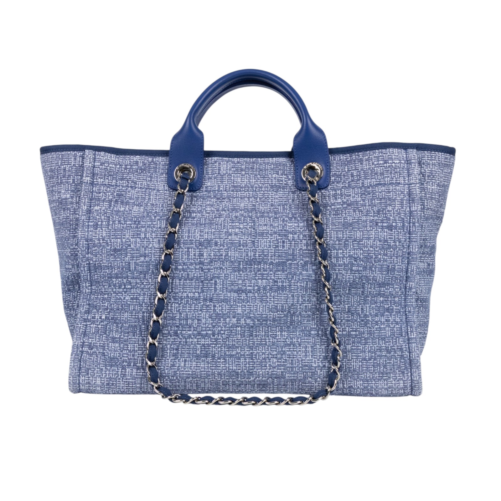 香奈兒 CHANEL DEAUVILLE MM 沙灘 托特包 A67001 25開深藍毛尼DEAUVILLE沙灘包 防塵袋/保證卡