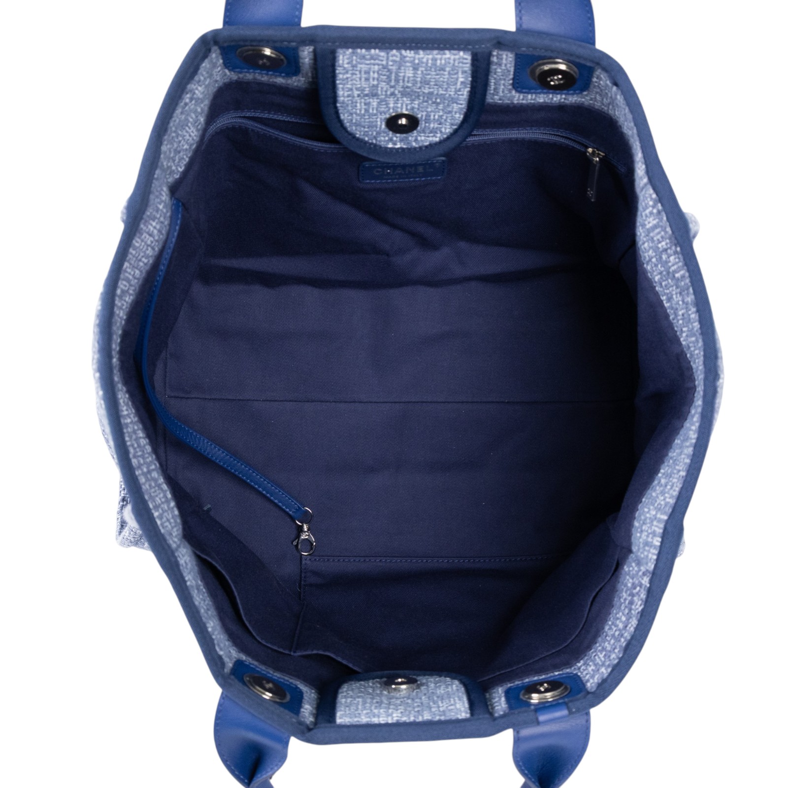 香奈兒 CHANEL DEAUVILLE MM 沙灘 托特包 A67001 25開深藍毛尼DEAUVILLE沙灘包 防塵袋/保證卡