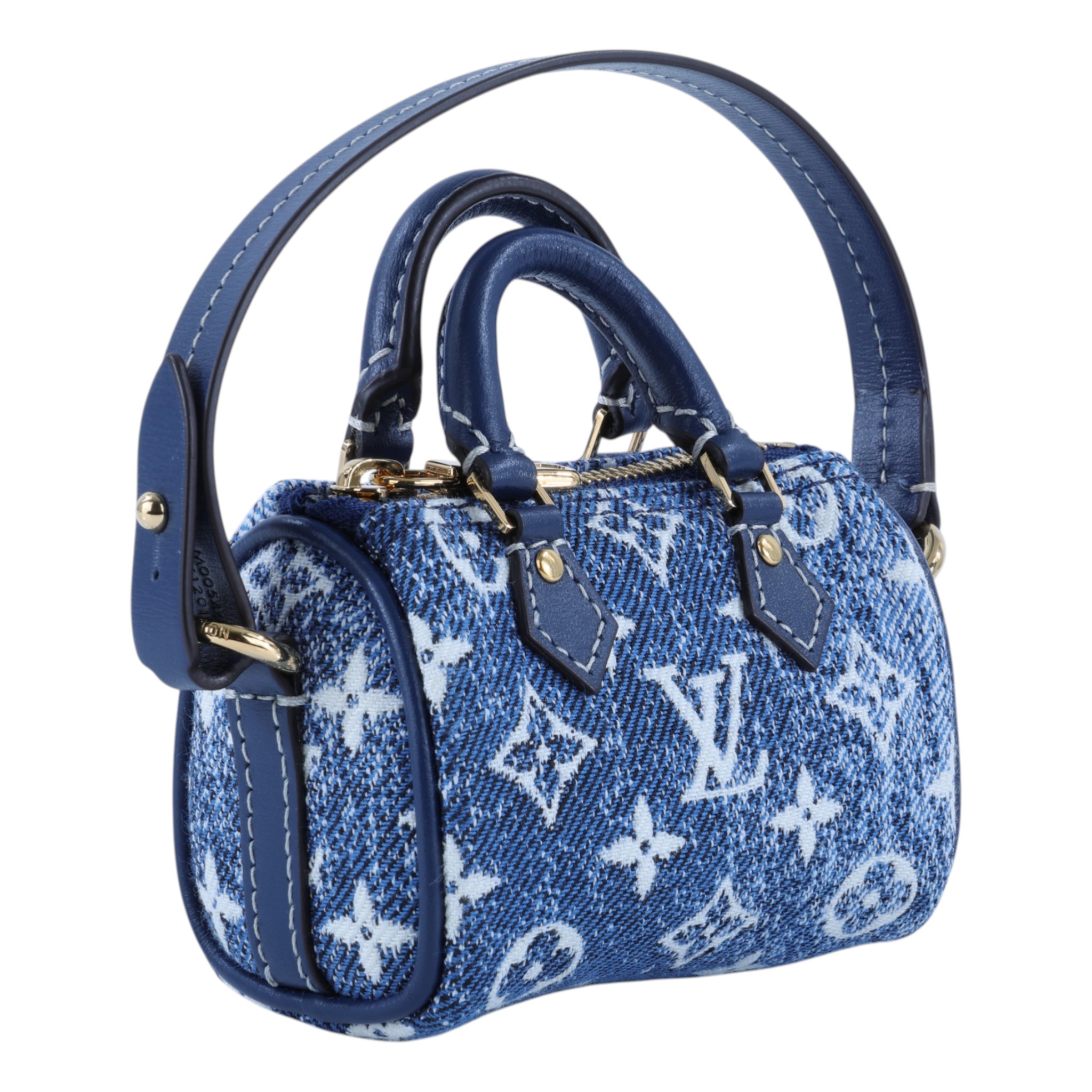 路易威登 LOUIS VUITTON Speedy Monogram 手提包 吊飾 包掛 零錢包 牛仔 限量 M00546  原廠盒子/防塵袋/購買證明