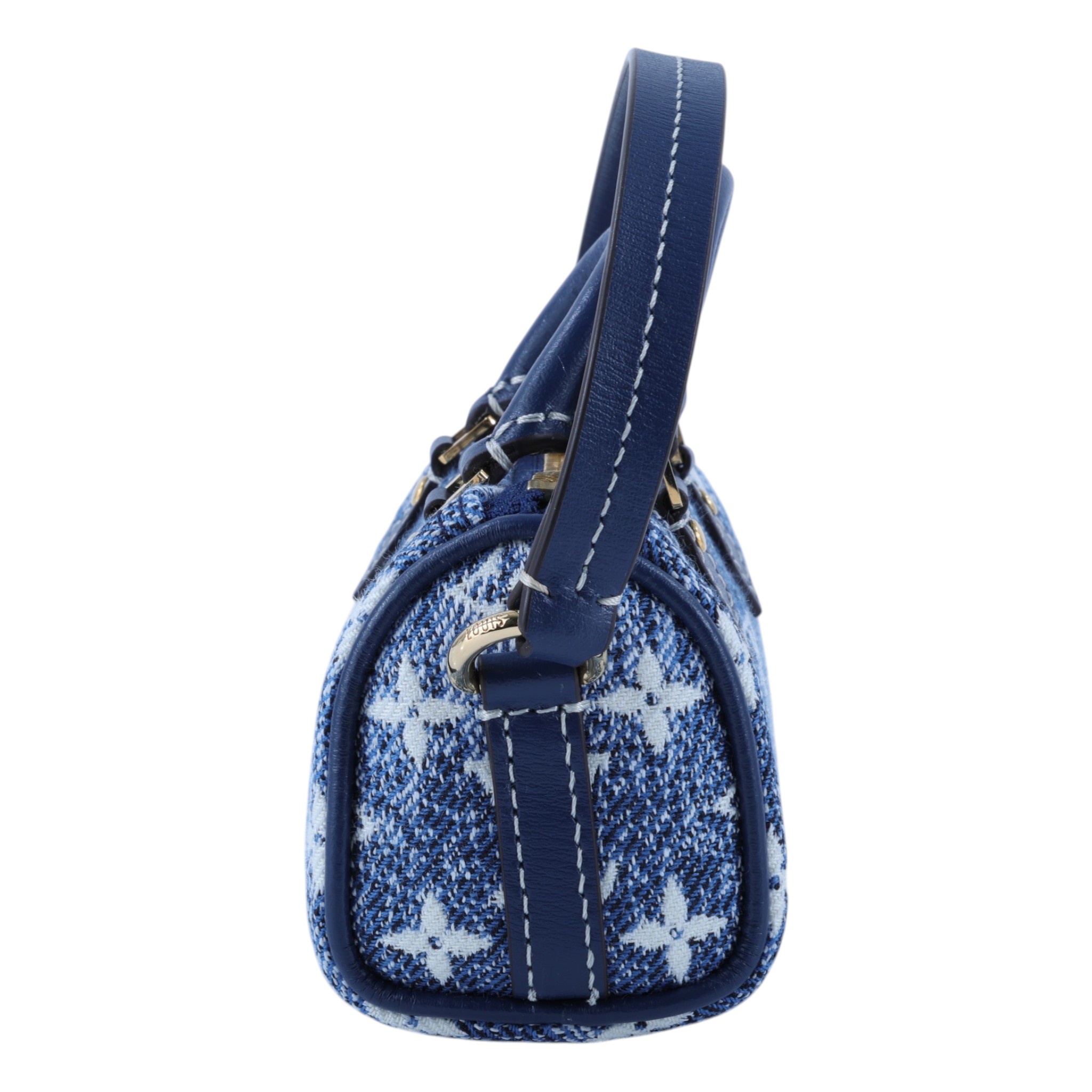 路易威登 LOUIS VUITTON Speedy Monogram 手提包 吊飾 包掛 零錢包 牛仔 限量 M00546  原廠盒子/防塵袋/購買證明