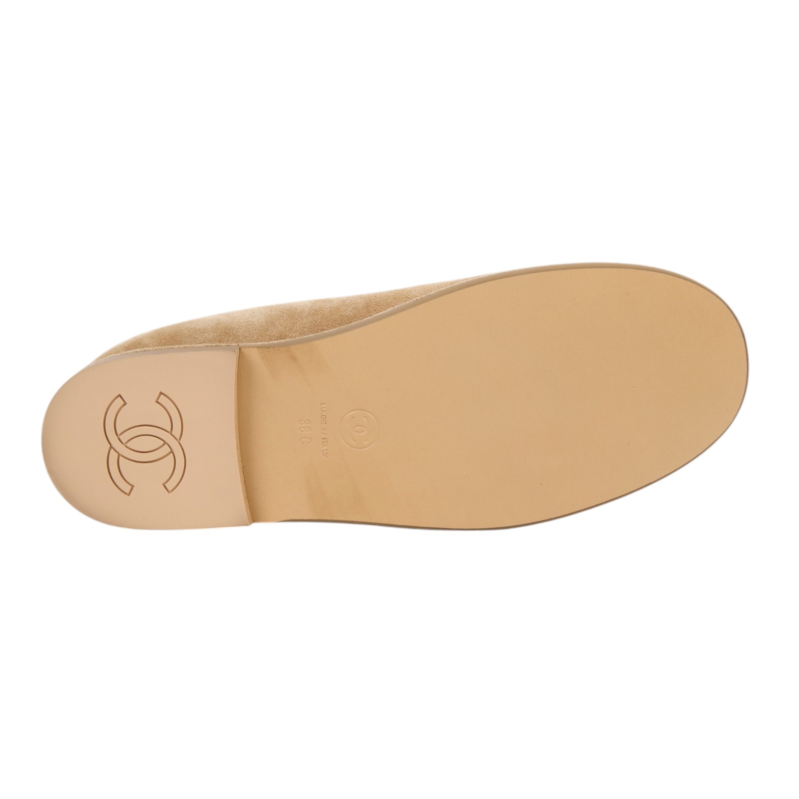 香奈兒 CHANEL 瑪莉珍鞋 平底鞋 G46759 B21839_38 駝色瑪莉珍鞋#38C 原廠盒子/防塵袋/購買證明影本