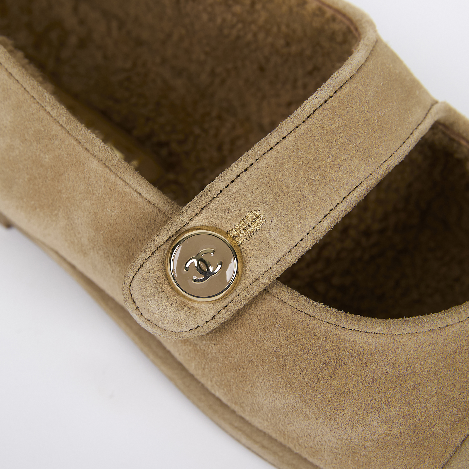 香奈兒 CHANEL 瑪莉珍鞋 平底鞋 G46759 B21839_38 駝色瑪莉珍鞋#38C 原廠盒子/防塵袋/購買證明影本