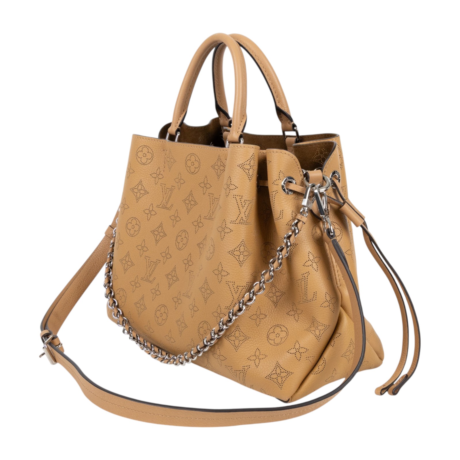 路易威登 LOUIS VUITTON 駝色 BELLA TOTE 托特包 手提包 側背包 M59655 晶片款 駝色BELLA TOTE 防塵袋/背帶/鍊帶