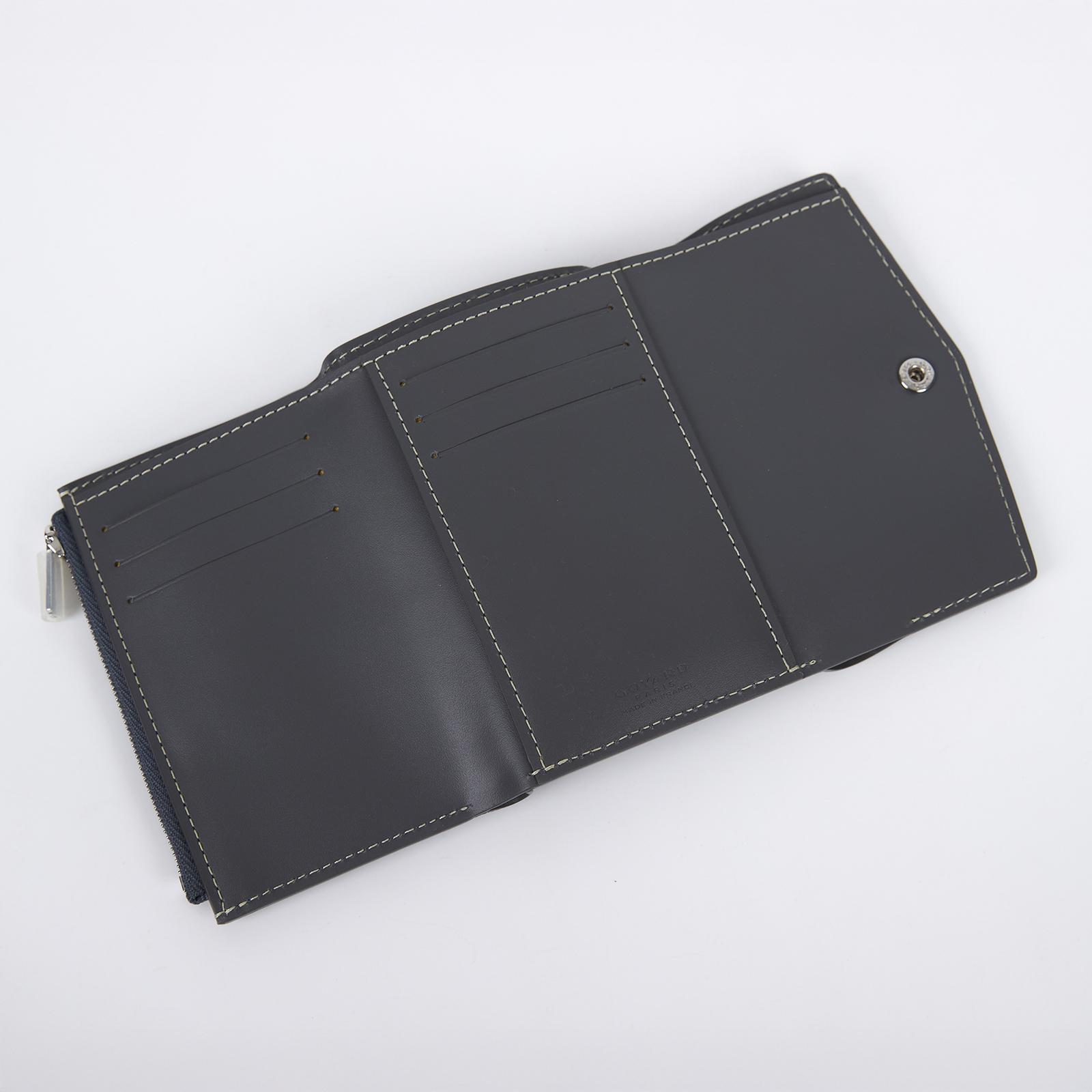 高雅德 GOYARD Saint Gabriel 錢包 三折 短夾 STGABRPMLTY 灰短夾 原廠盒子