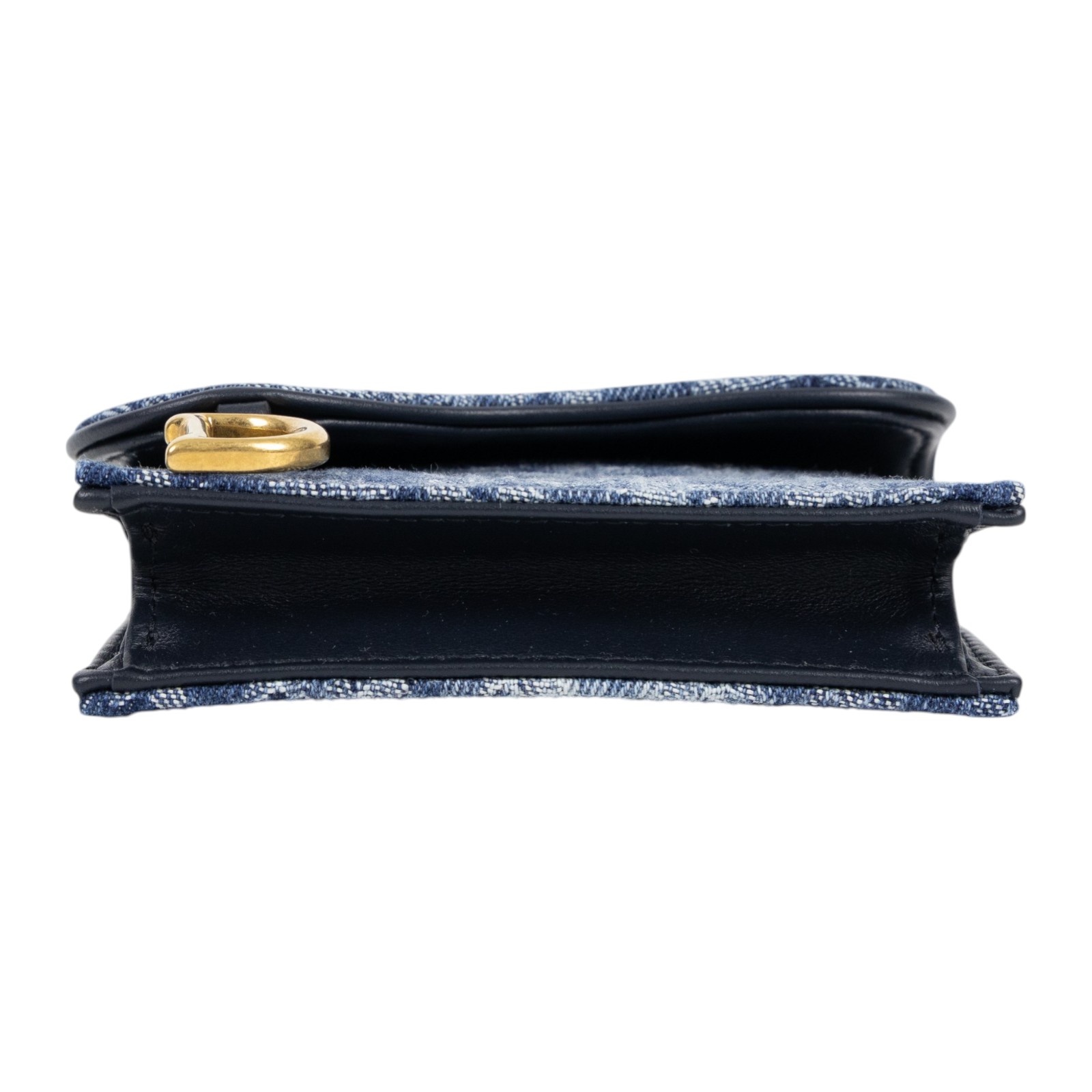 迪奧 CHRISTIAN DIOR Saddle 翻蓋卡片套 卡夾 丹寧 S5611CDCE 丹寧老花卡包 原廠盒子